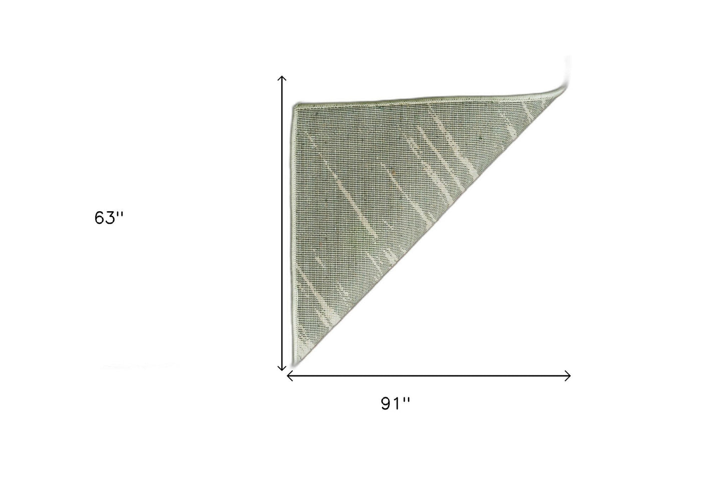 5' X 8' Silver Grey Machine Woven Abstract Brushstroke Indoor Area Rug