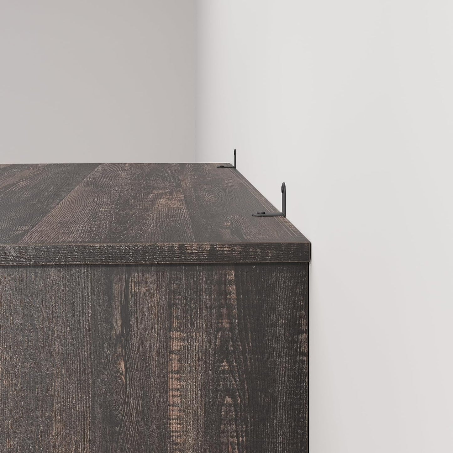 Farmhouse Cherry Bookcase 71 Inch Tall Sturdy Open Shelving
