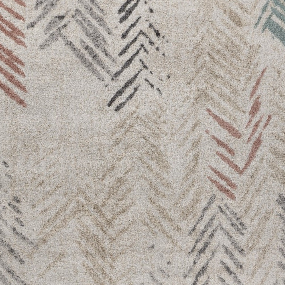 5' X 7' Ivory Eclectic Arrows Area Rug