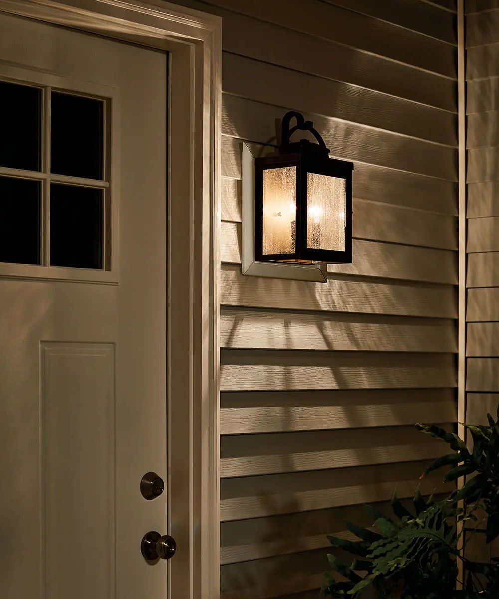 Carlson 15"H 2-Light Bronze Finish Outdoor Wall Lantern by Kichler