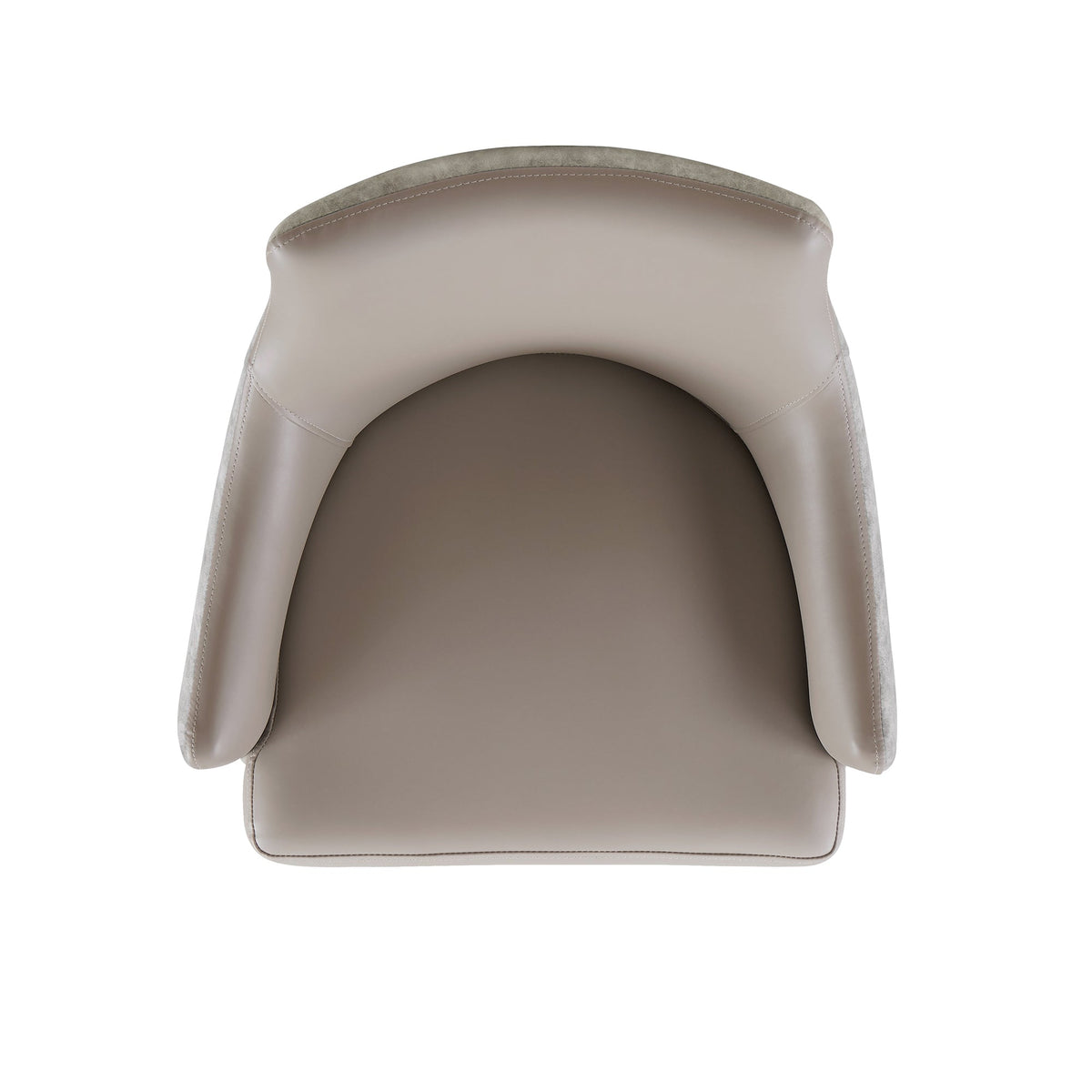 Connie Wood Vegan Leather and Velvet Armchair