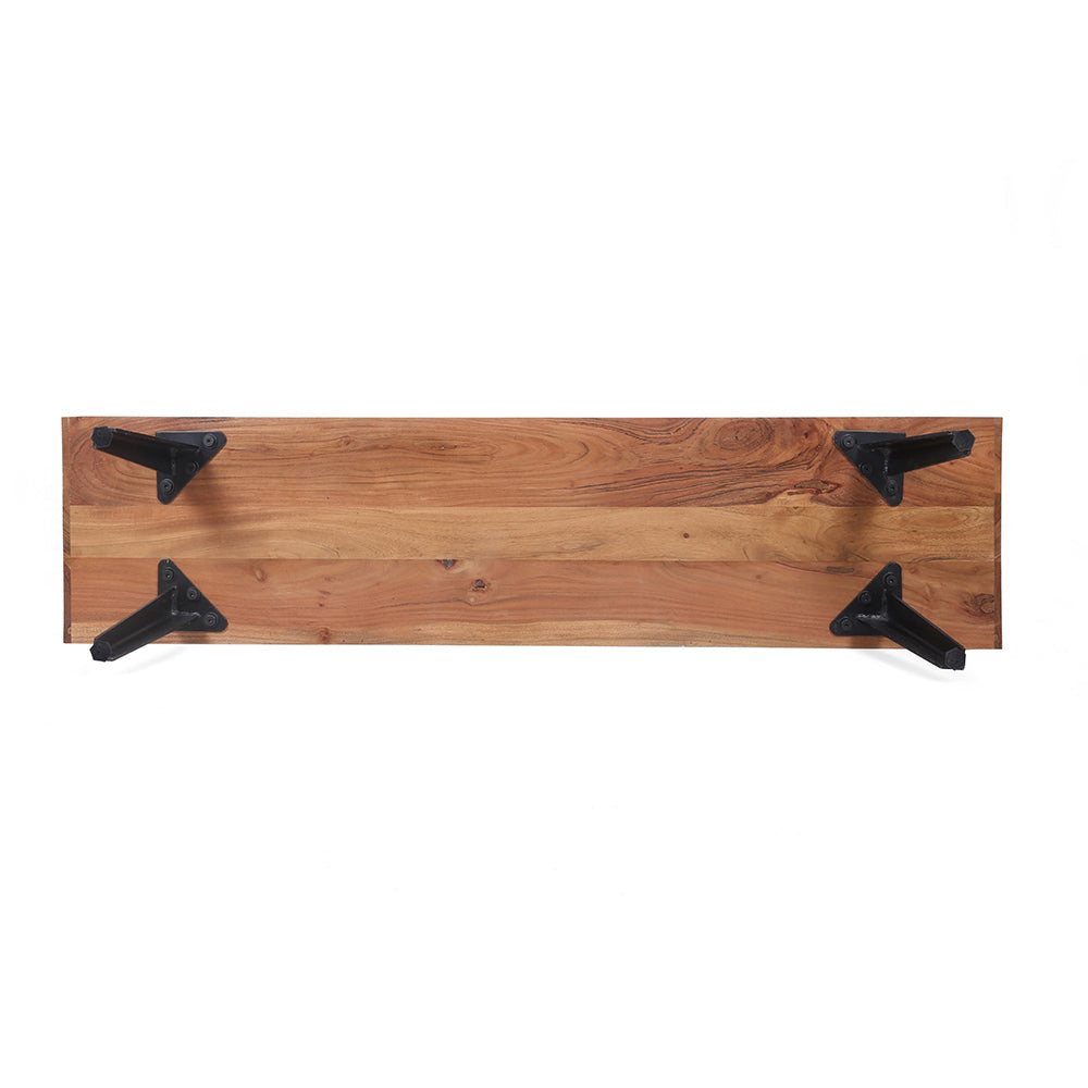 58x14x17.5' Asther Acacia Wood TV Cabinet