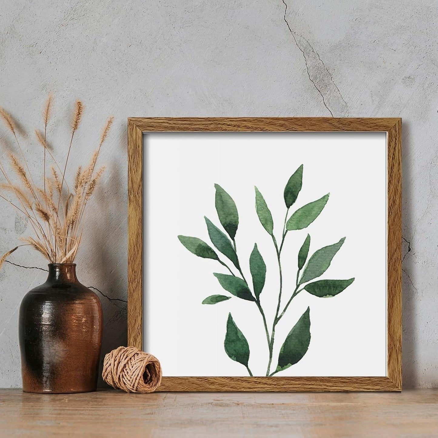Botanical Framed Wall Decor - Green Plant