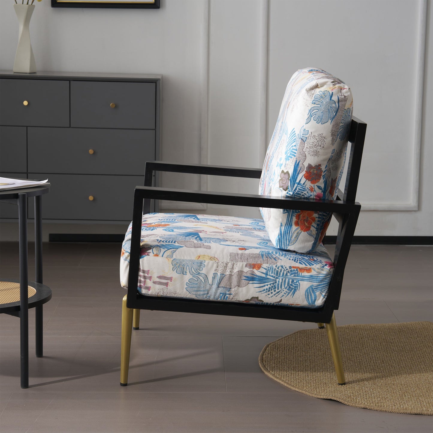 Floral Accent Chair