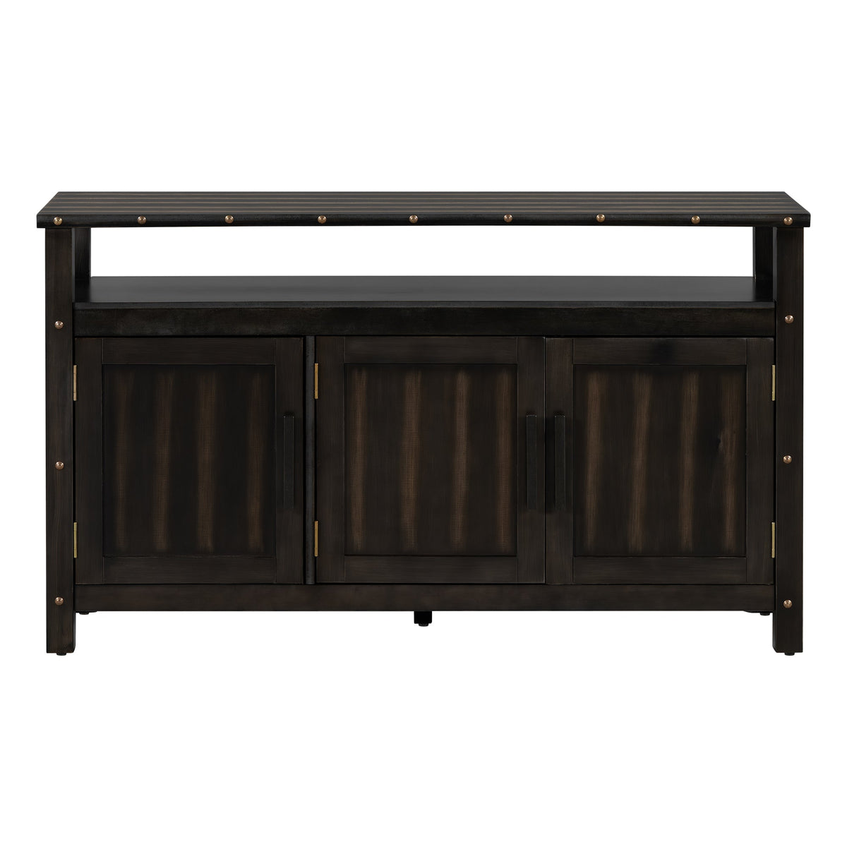 U_STYLED 55.1'' Pine Wood Buffet Cabinet