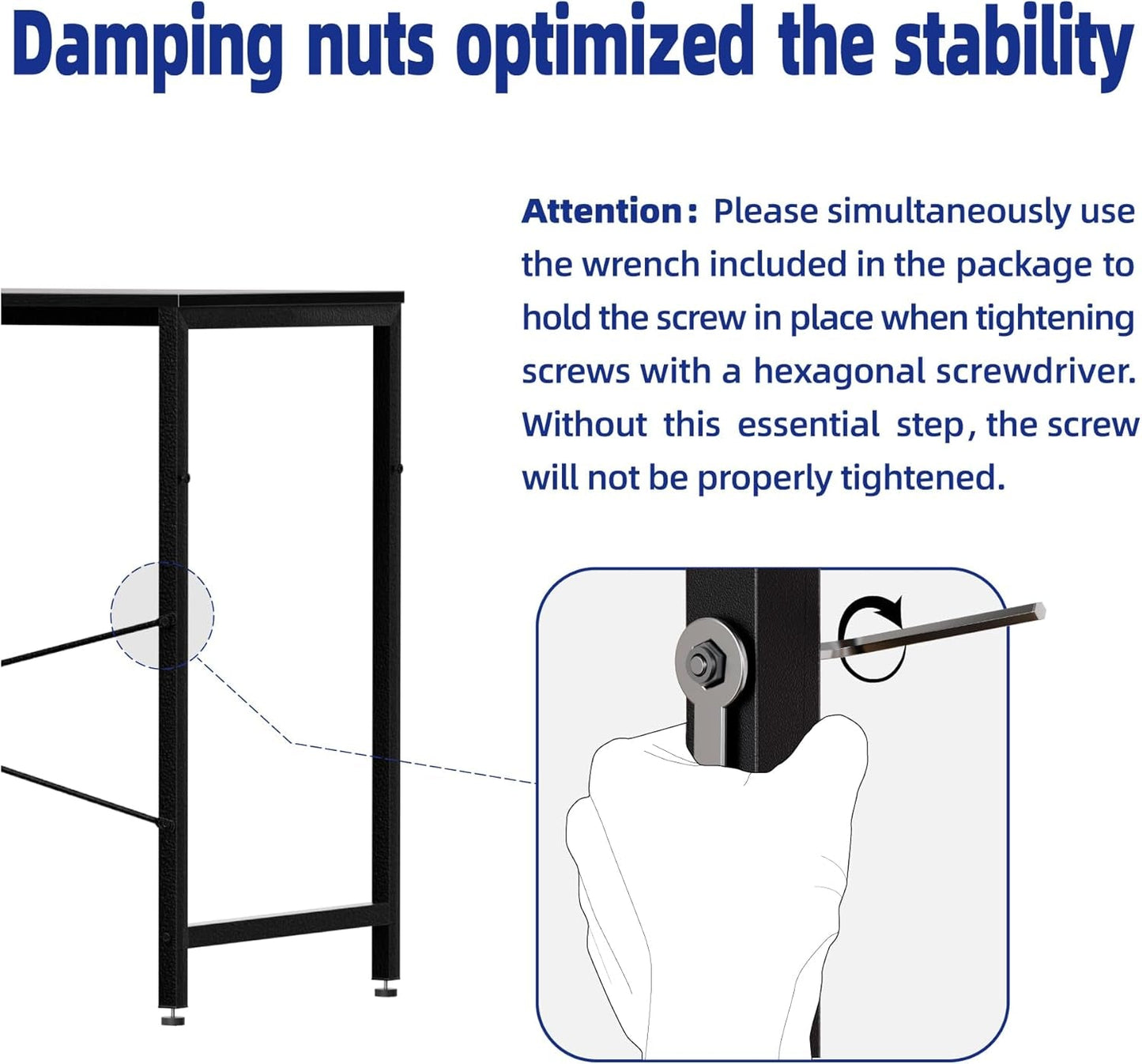 32 Inch Computer Desk With Storage Bag And Headphone Hook