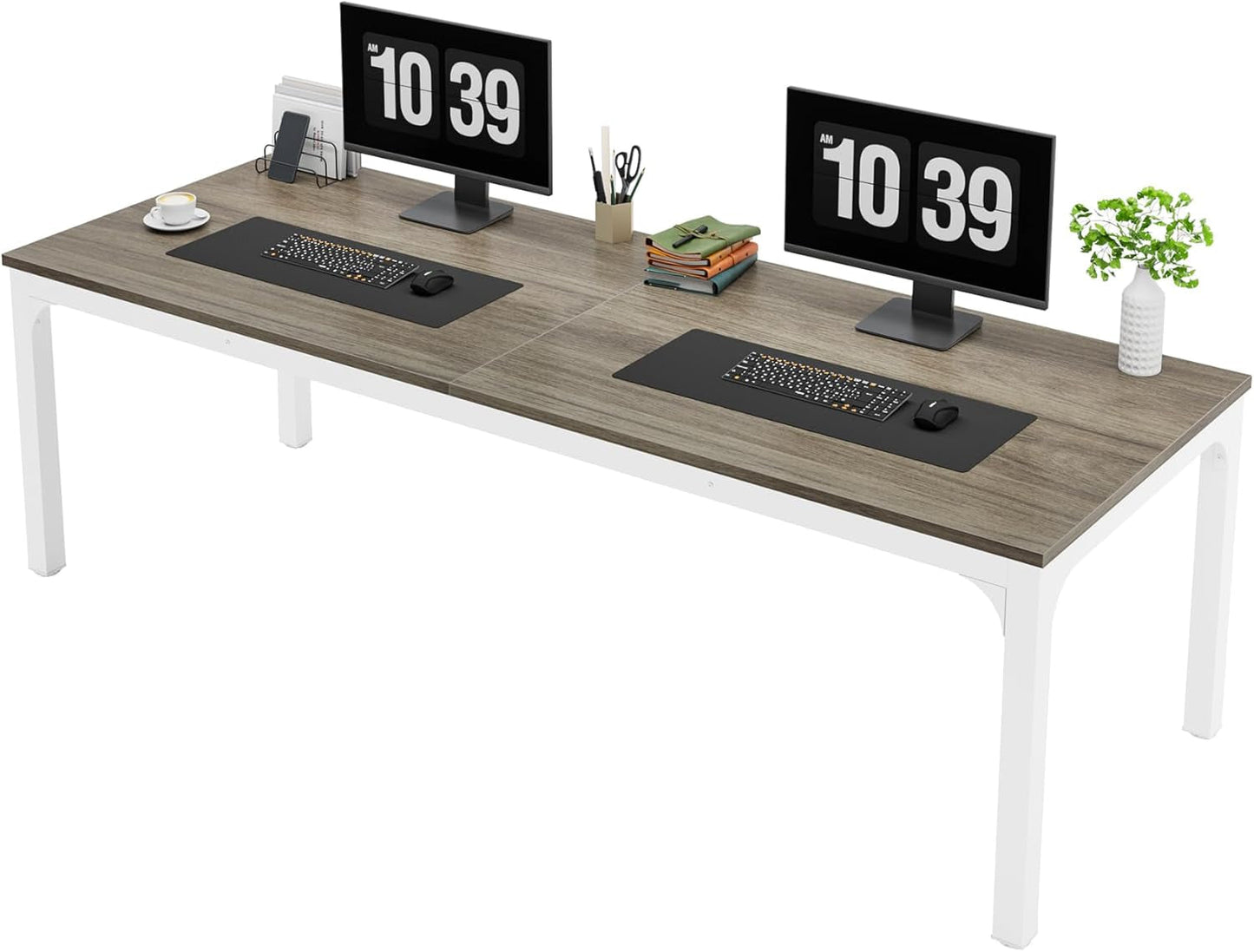 78.7 Inch Extra Long Computer Desk For Two People Office