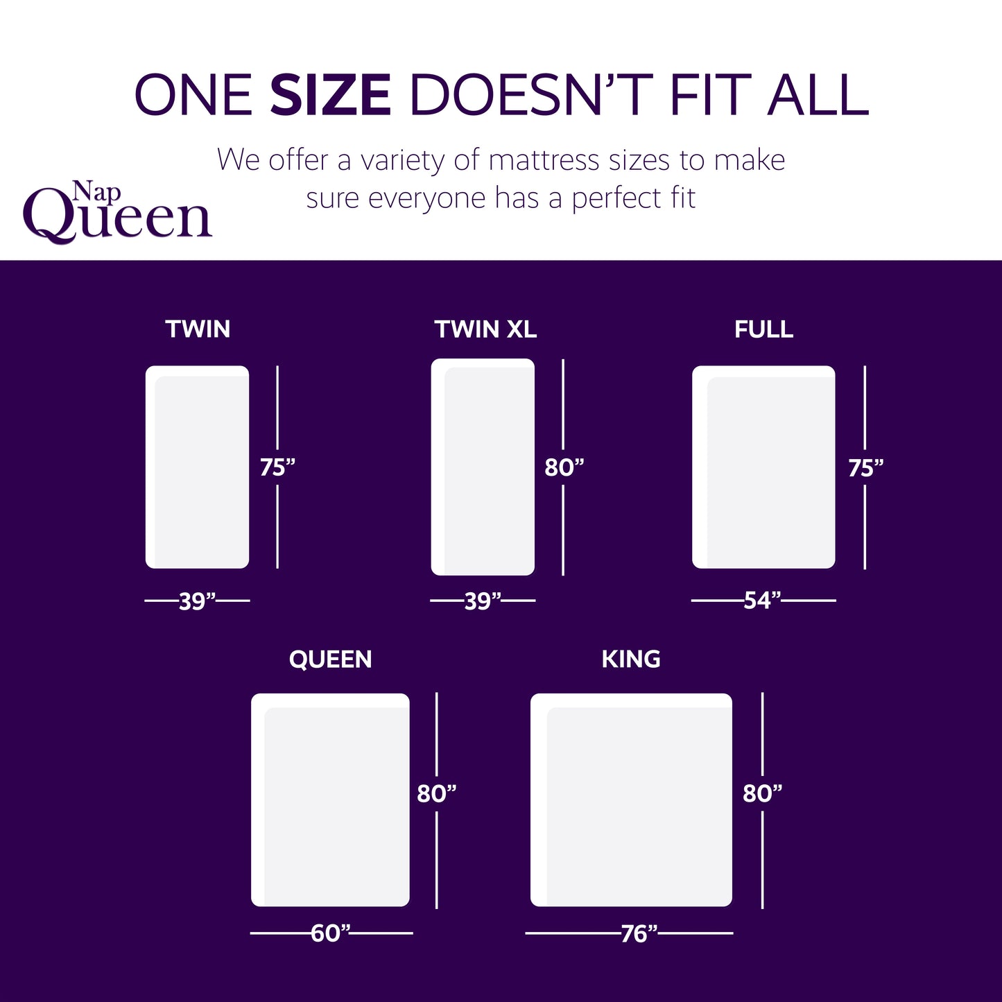 NapQueen 12 Inch Full Size Memory Foam Mattress