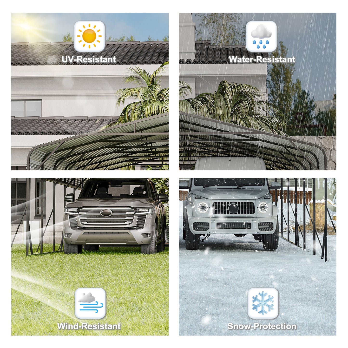 Heavy Duty 20'X30' Carport Canopy