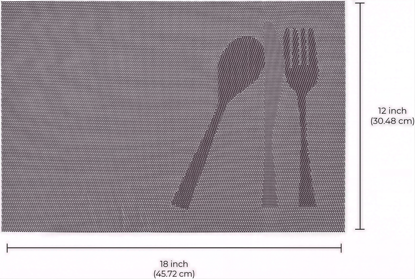 Vinyl Placemats - Devonshire Light Brown Table Protectors | Washable, Non Slip Mats