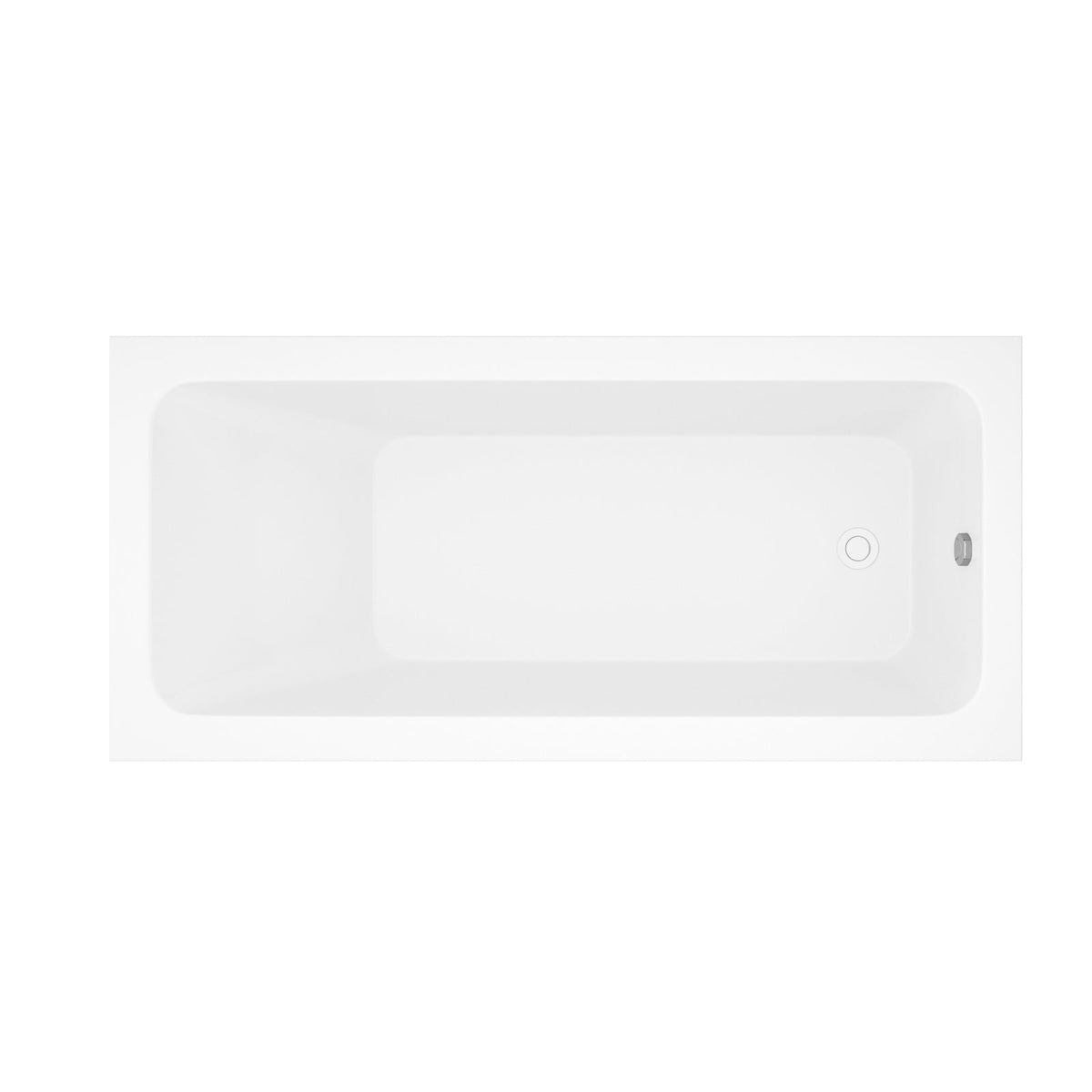 66-Inch Acrylic Built-in Soaking Tub - Glossy