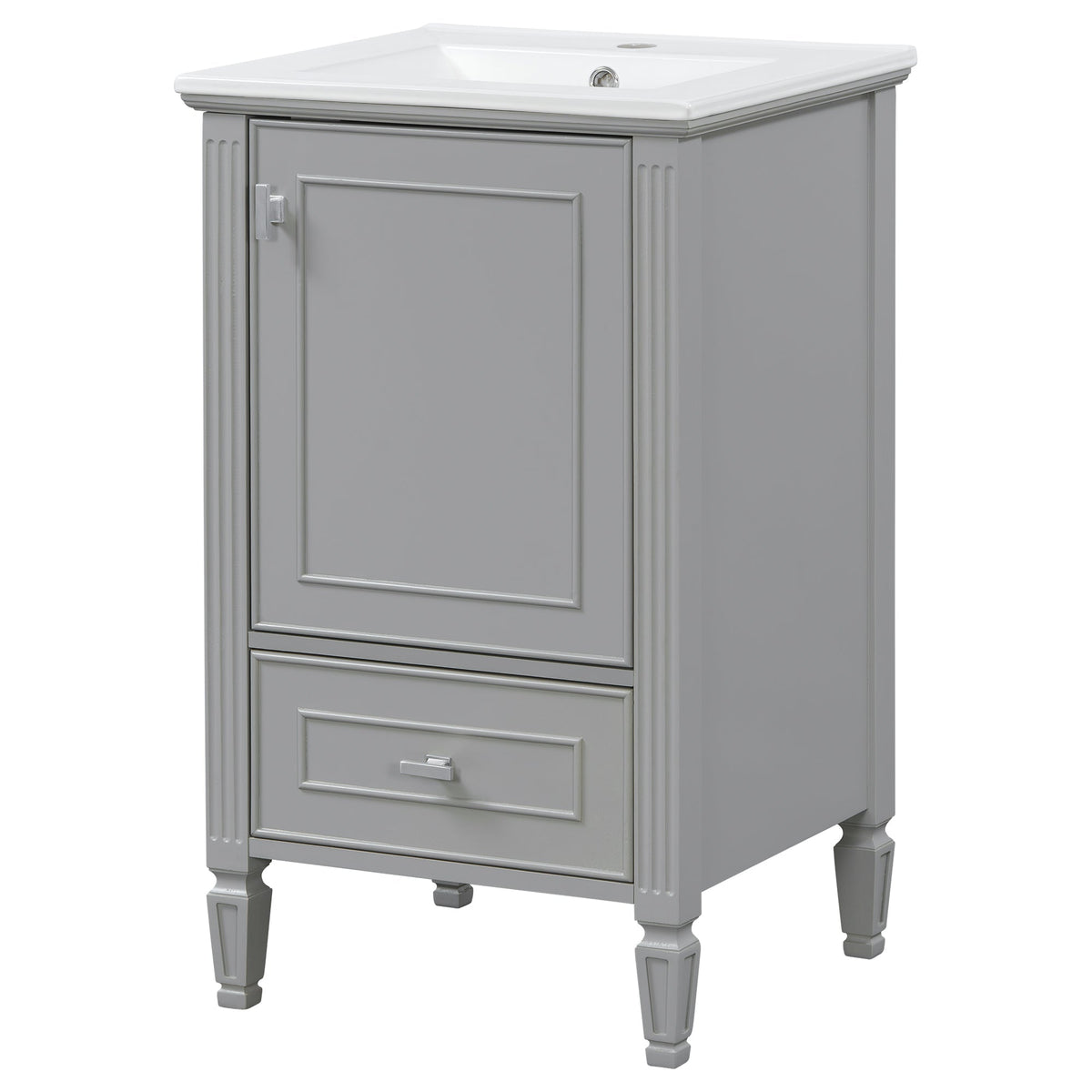 20" Bathroom Vanity with Ceramic Sink