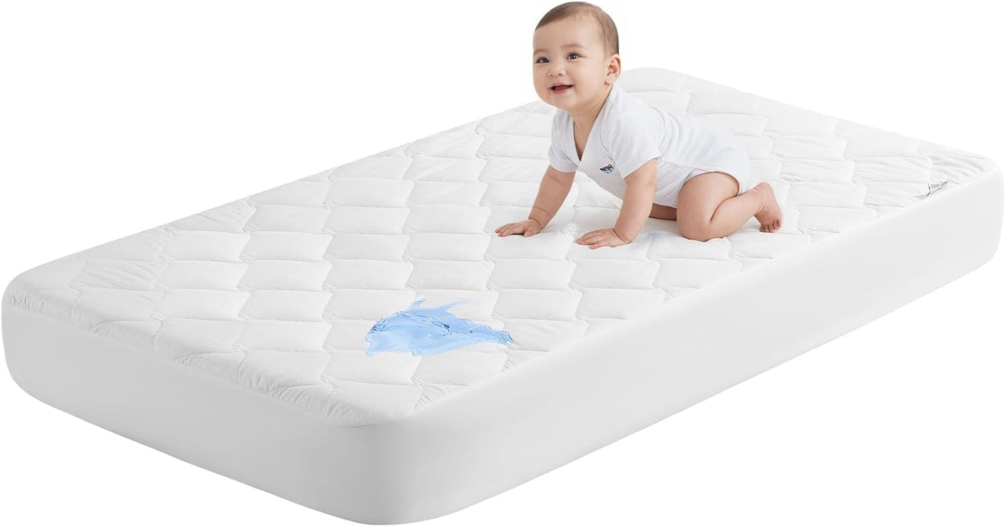Waterproof Crib Mattress Pad Toddler Mattress Protector
