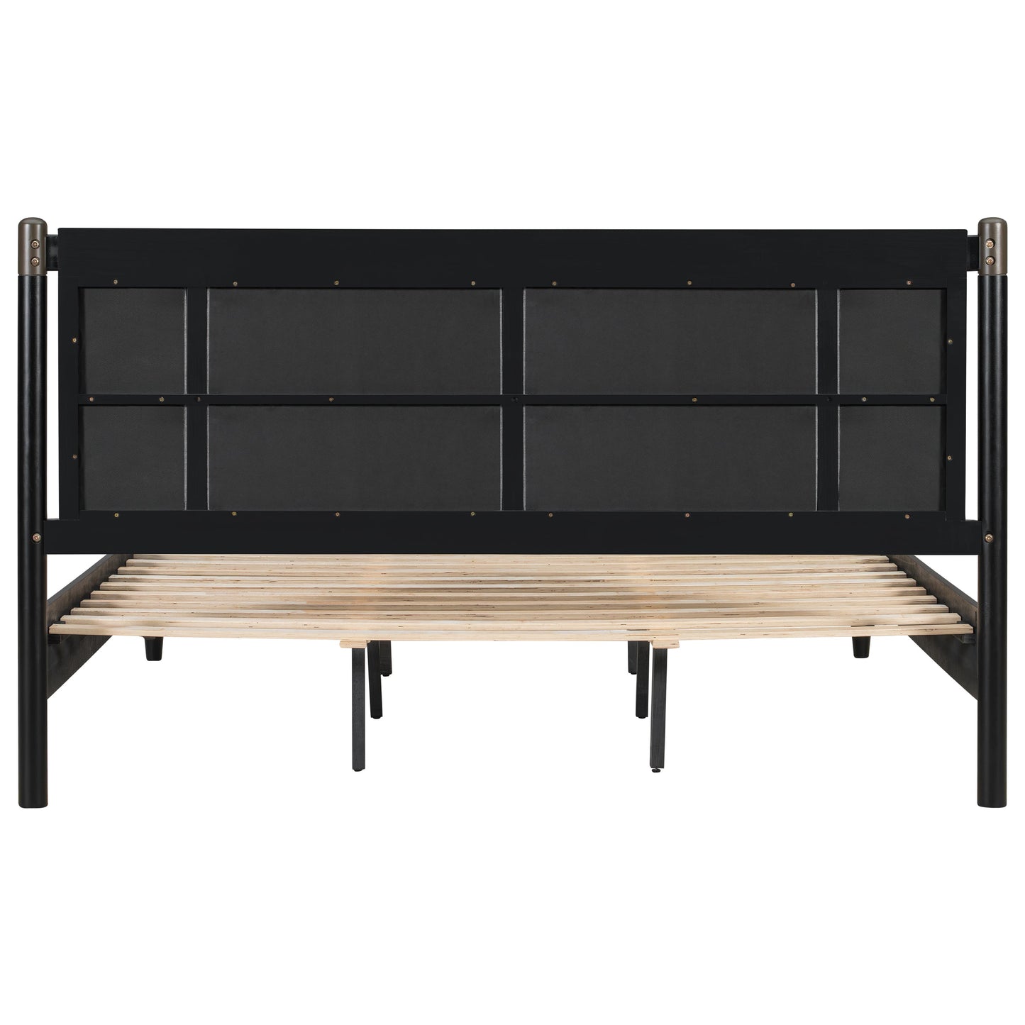 Solid Wood King Bed - Heavy Duty Support