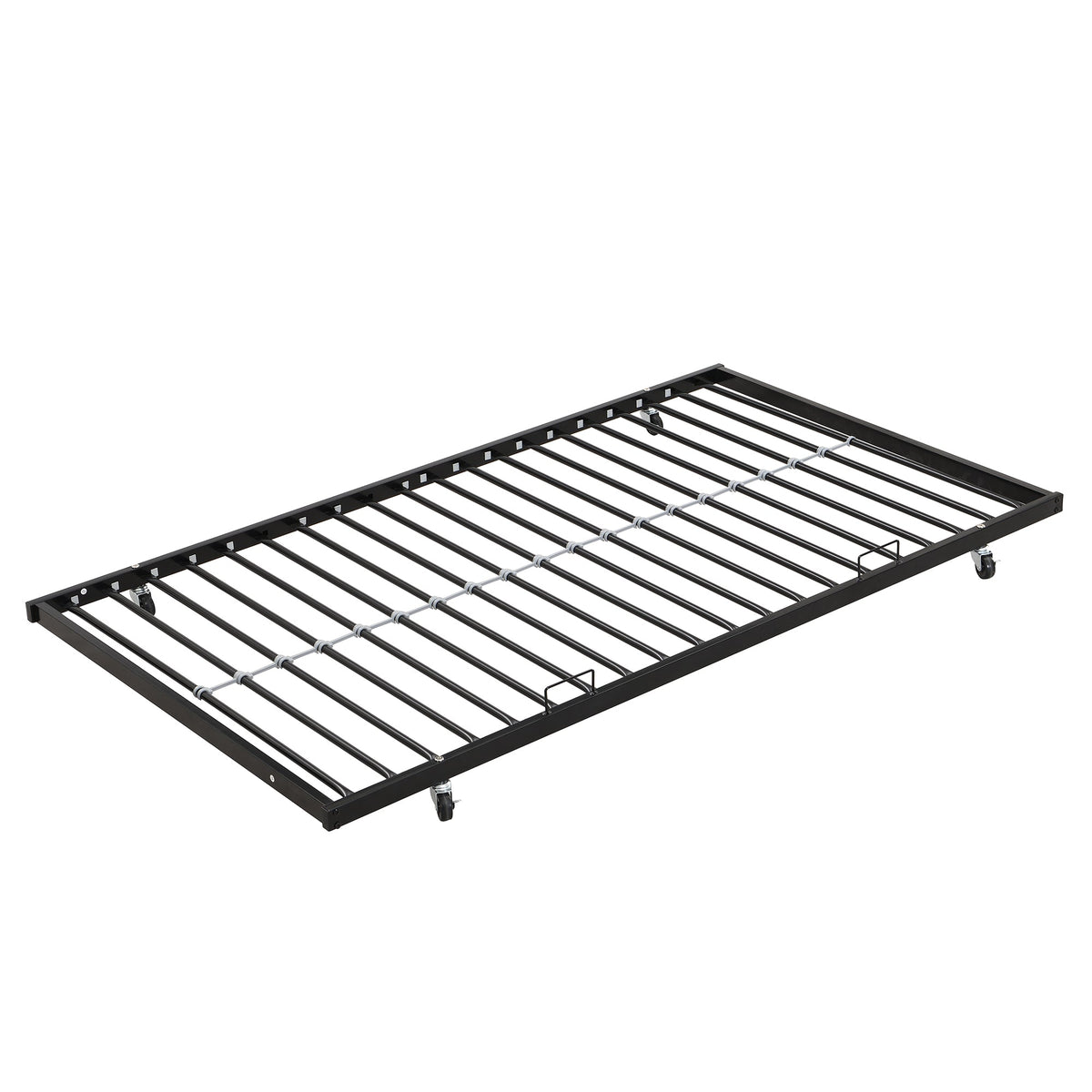 Twin Over Full Metal Bunk Bed with Trundle
