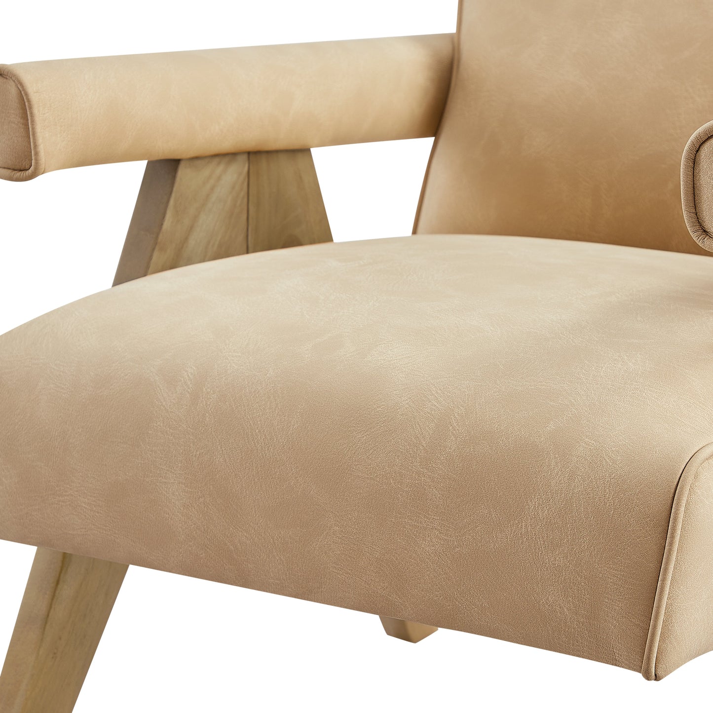 Nessi Modern Faux Leather Arm Chair