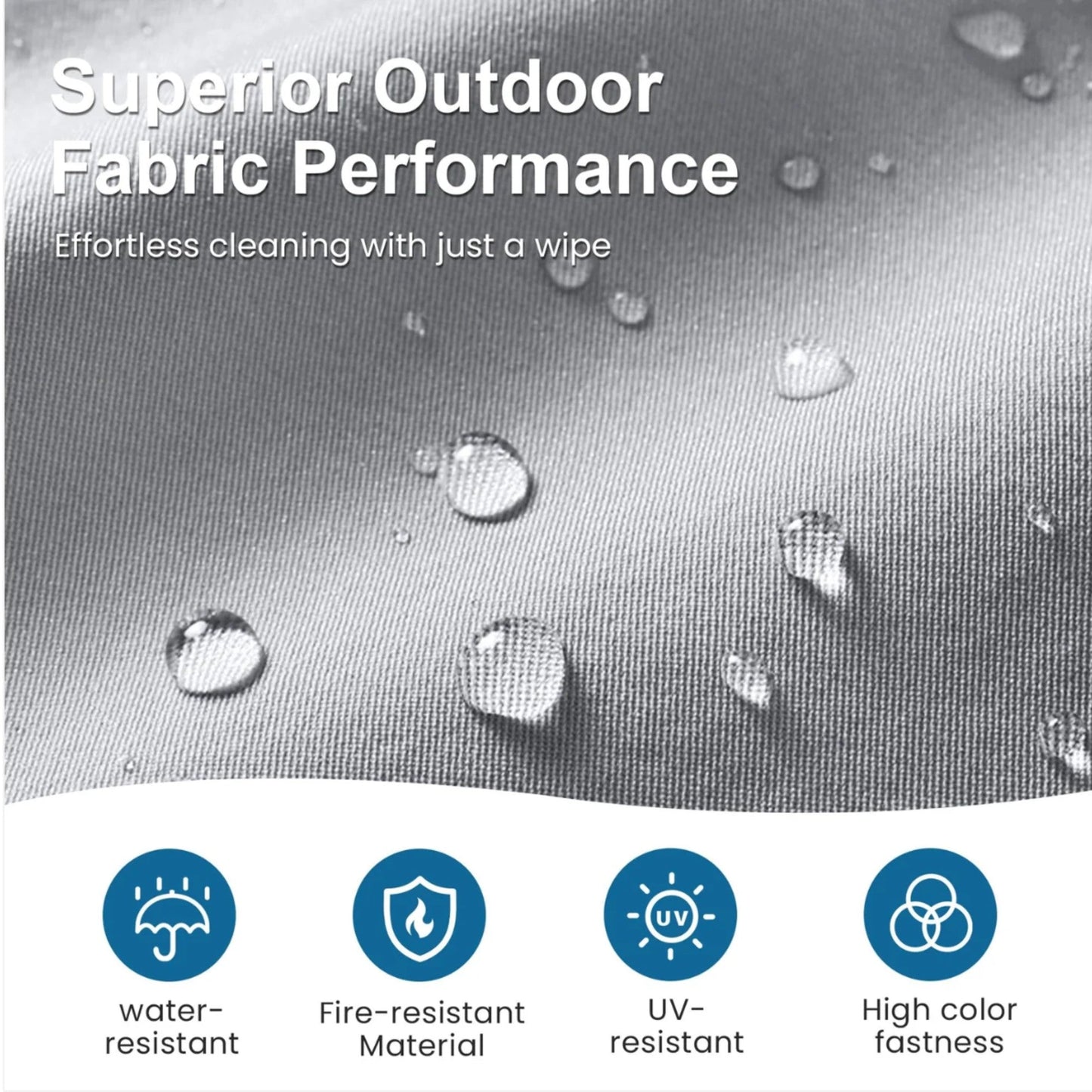 52" All-Weather Aluminum Patio Loveseat Sofa with Thick Cushions