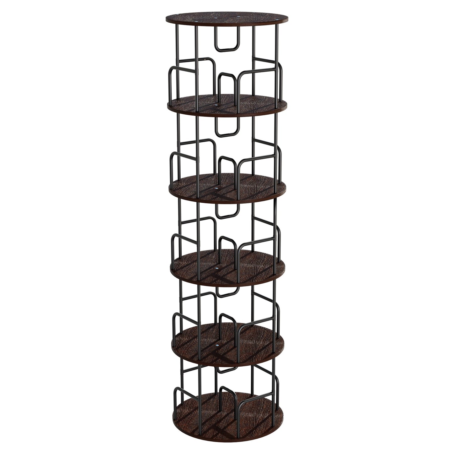 Rotating Bookshelf Tower - 5 Tier