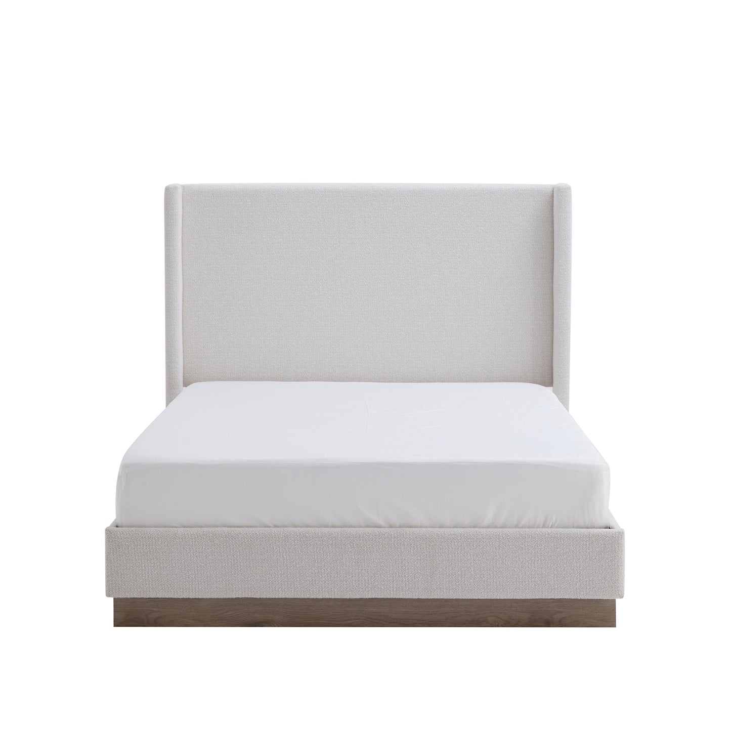 Hosford Upholstered Wingback Bed