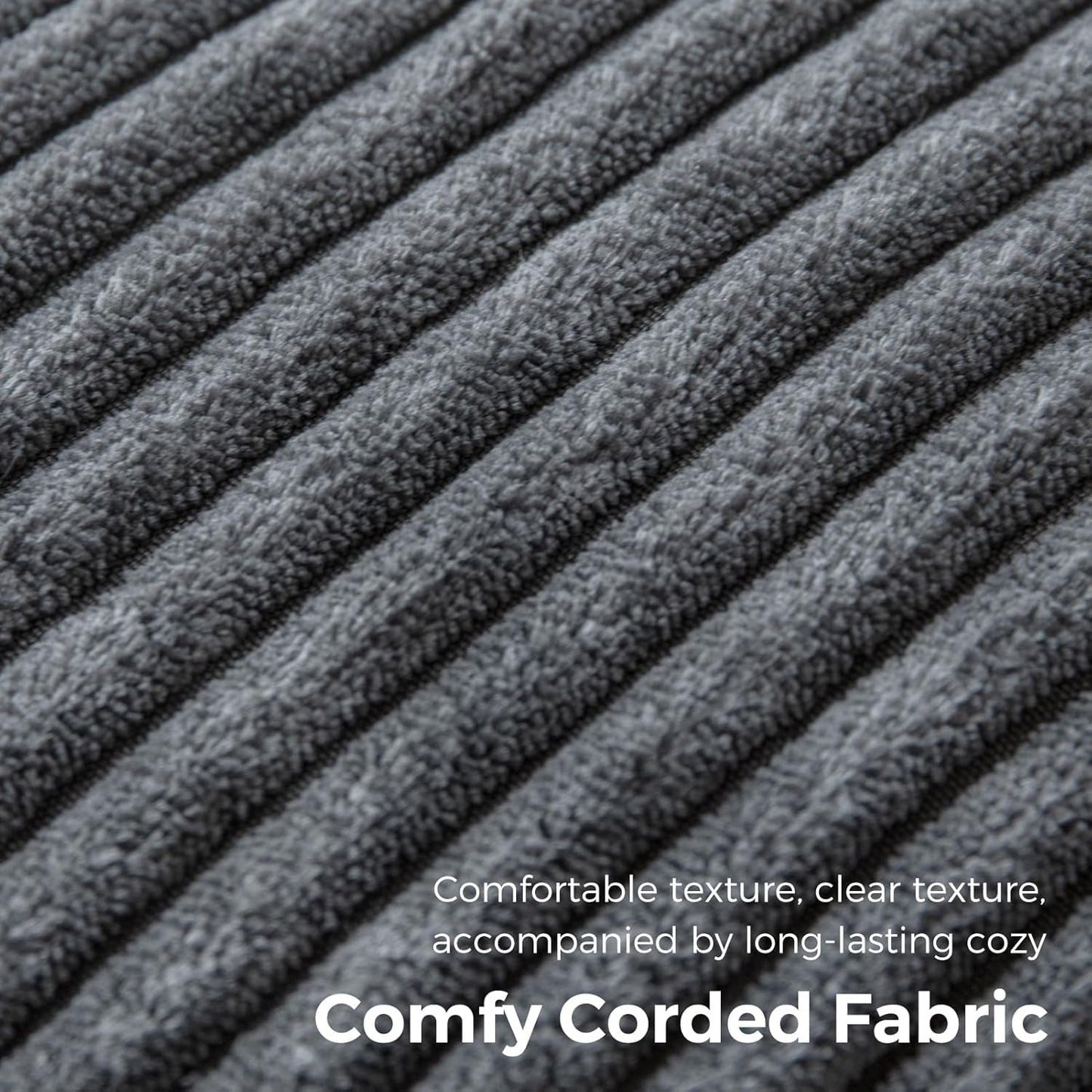 Graphite Grey Foldable SofaBed With Lumbar Support