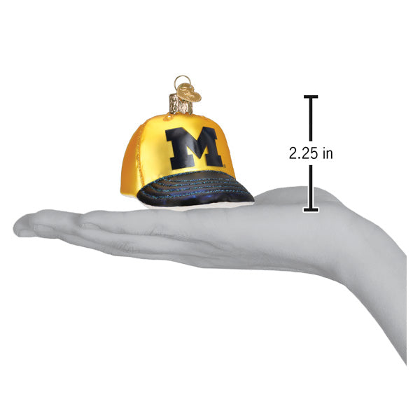 Michigan Baseball Cap Ornament