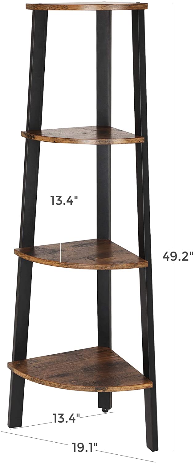 FLORA 4-Tier Corner Shelf Rack