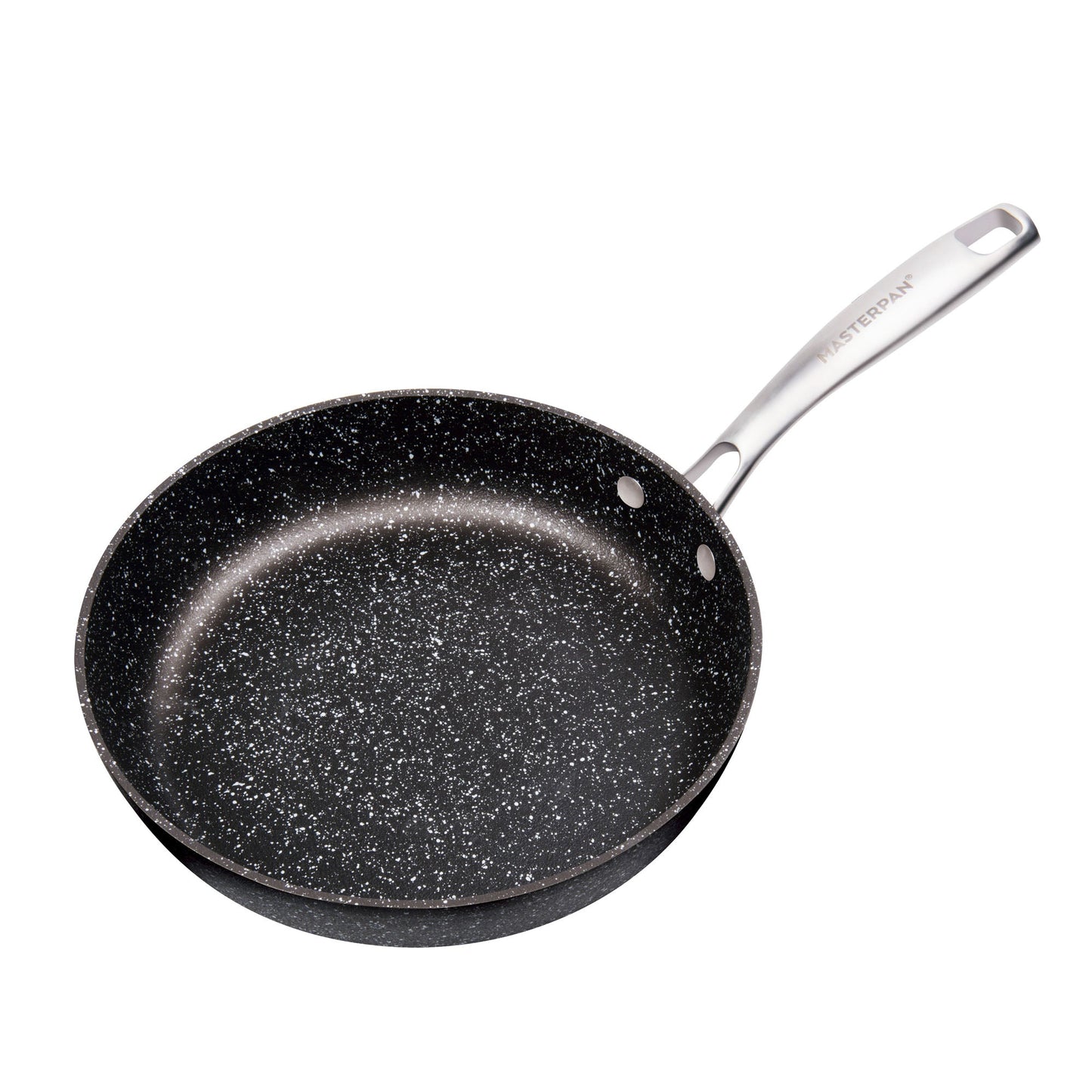 3 PACK BUNDLE - 9.5" FRY PAN + 11" CREPE PAN + 7" SAUCEPAN WITH GLASS LID, WITH STAINLESS STEEL RIVETED HANDLES, CAST ALUMINUM WITH SUPERIOR NON-STICK