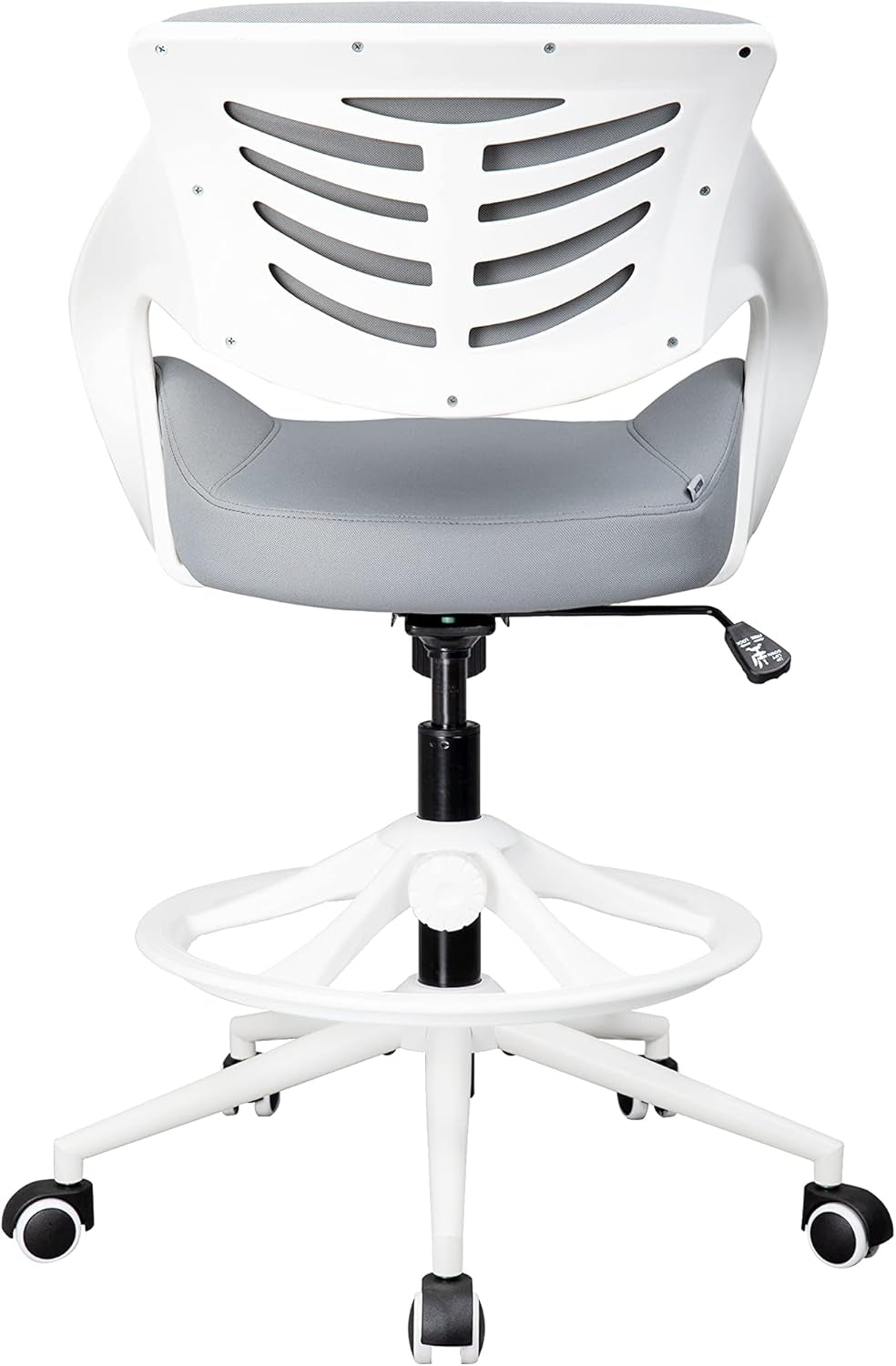 Ergonomic Drafting Chair With Lumbar Support Grey Office