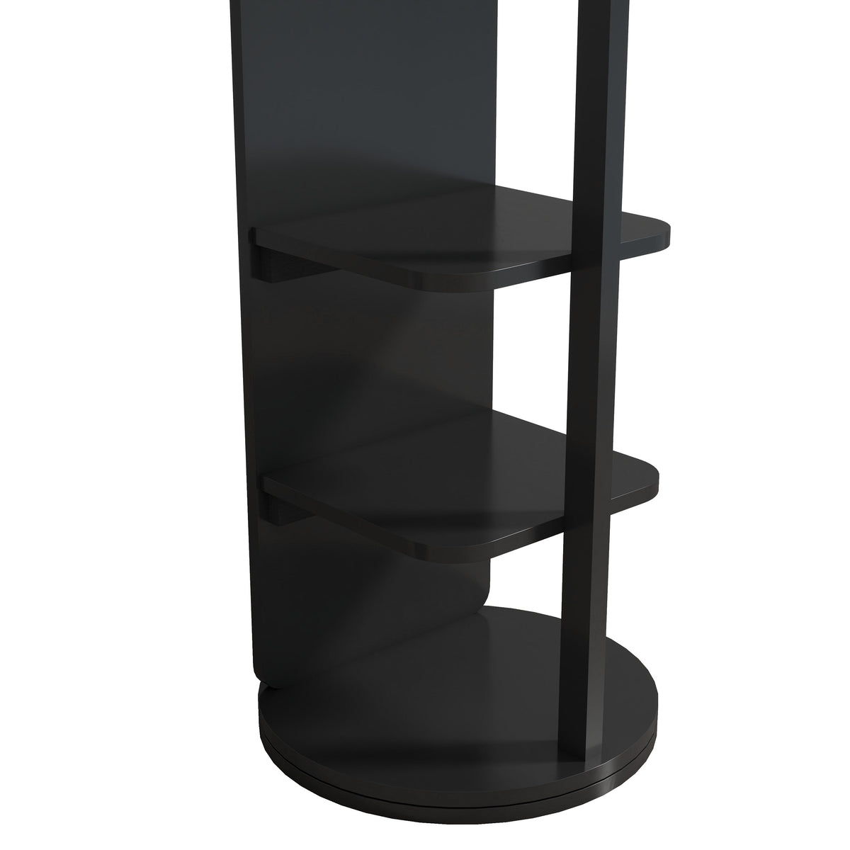Multifunctional Full Length Mirror with Hook Storage Rack