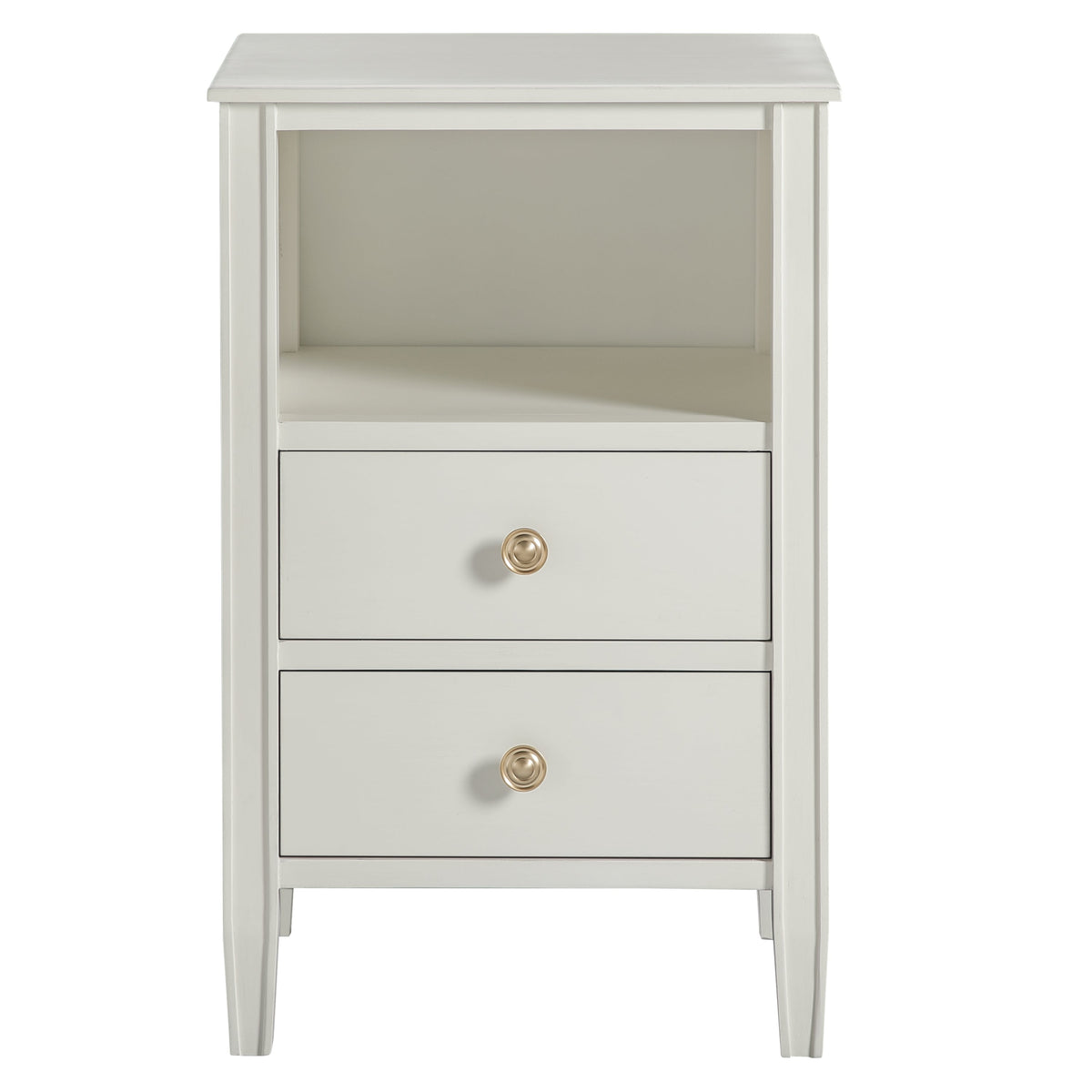 Winston 2-Drawer Storage Nightstand - Antique