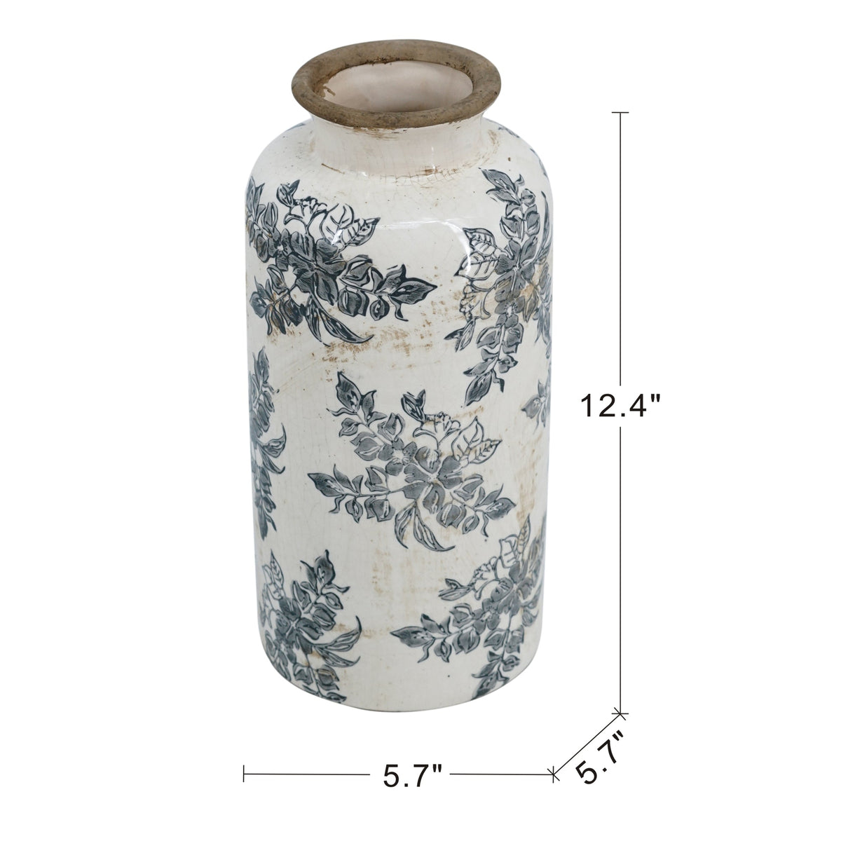 Vintage Inspired Ceramic Vase