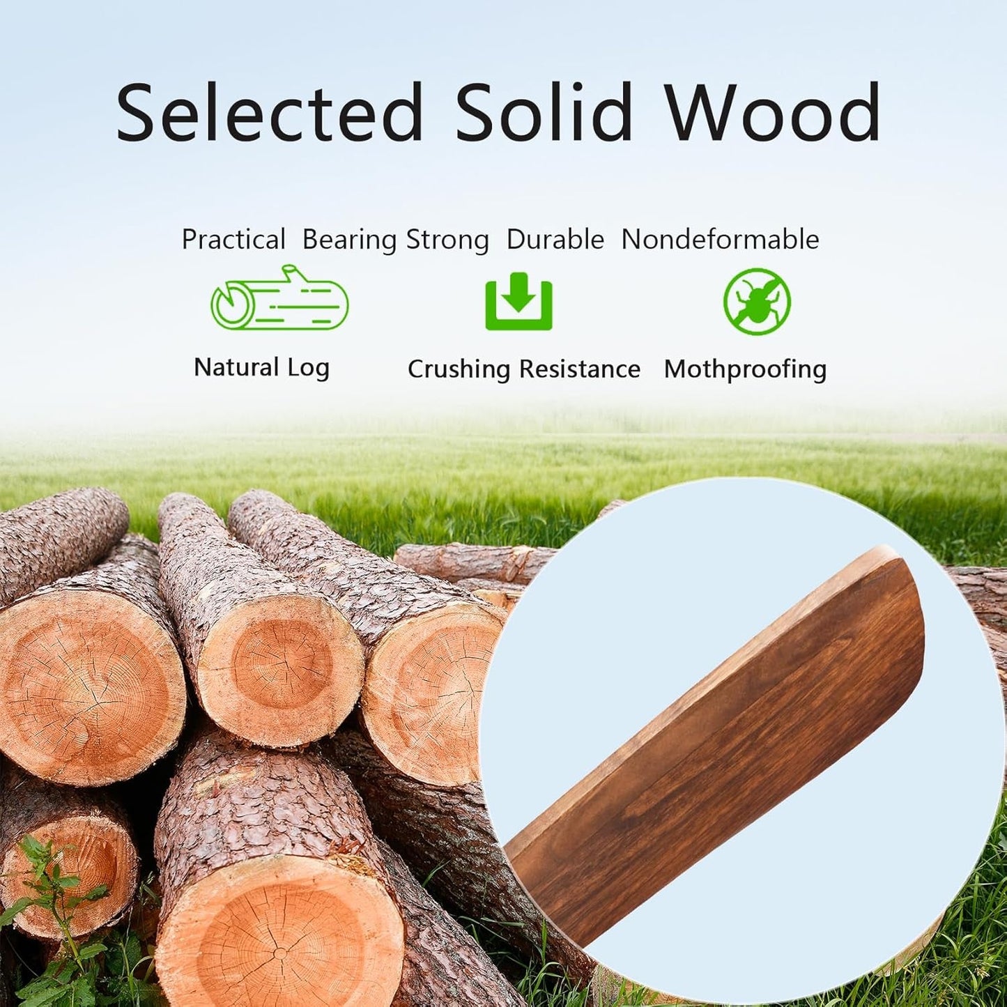 52 Inch Solid Wood Ceiling Fan With Light And Remote