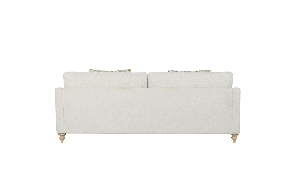 Reversible Cushion Sofa with Two Pillows