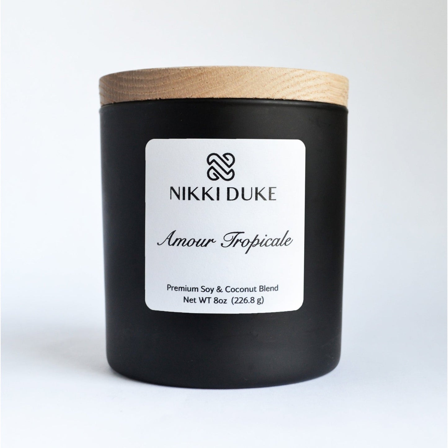 Nikki Duke 8 oz Premium Soy + Coconut Candle Collection with Whipped, Vanilla, and Seasonal Scents
