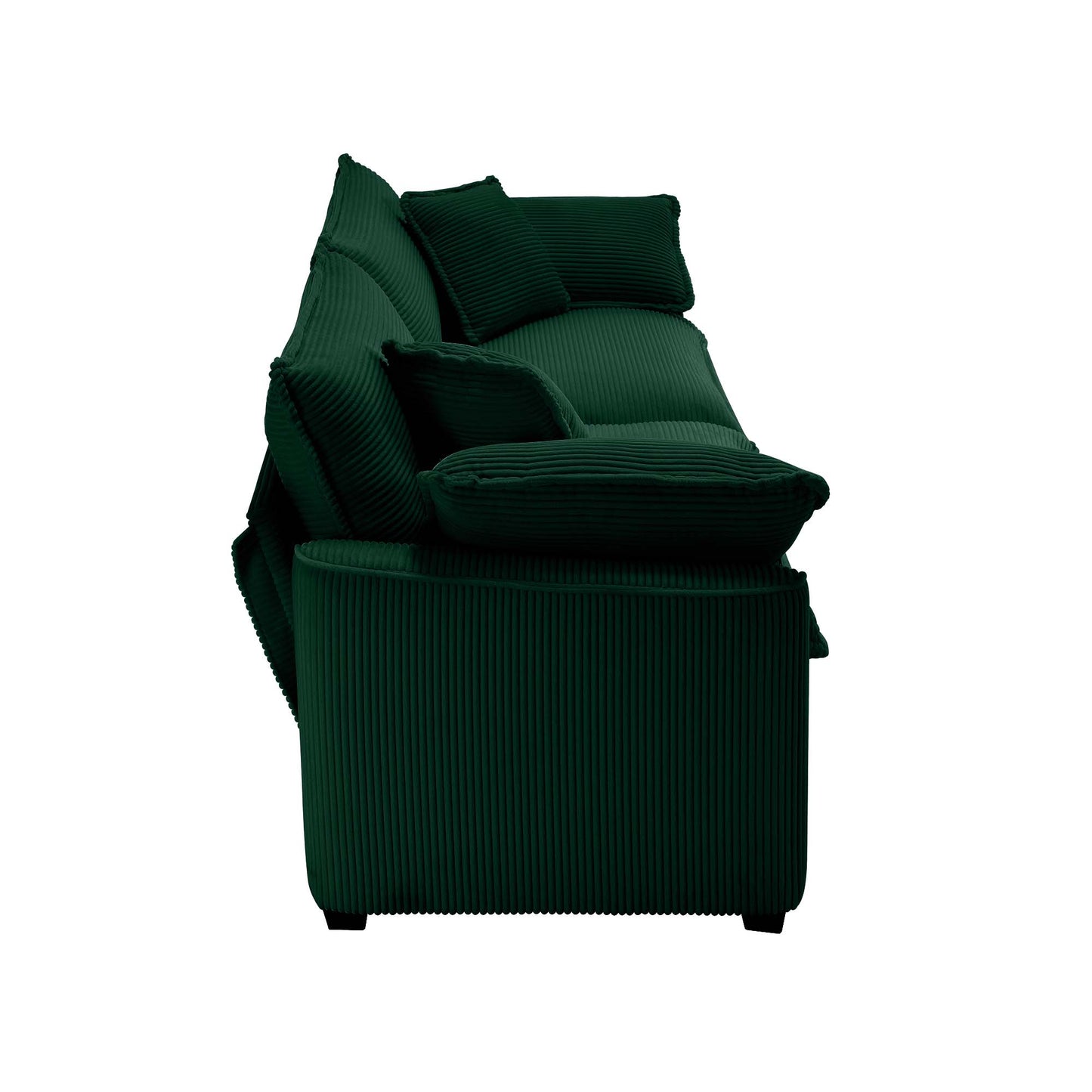 Modern Fabric Living Room Sofa Two Piece Set