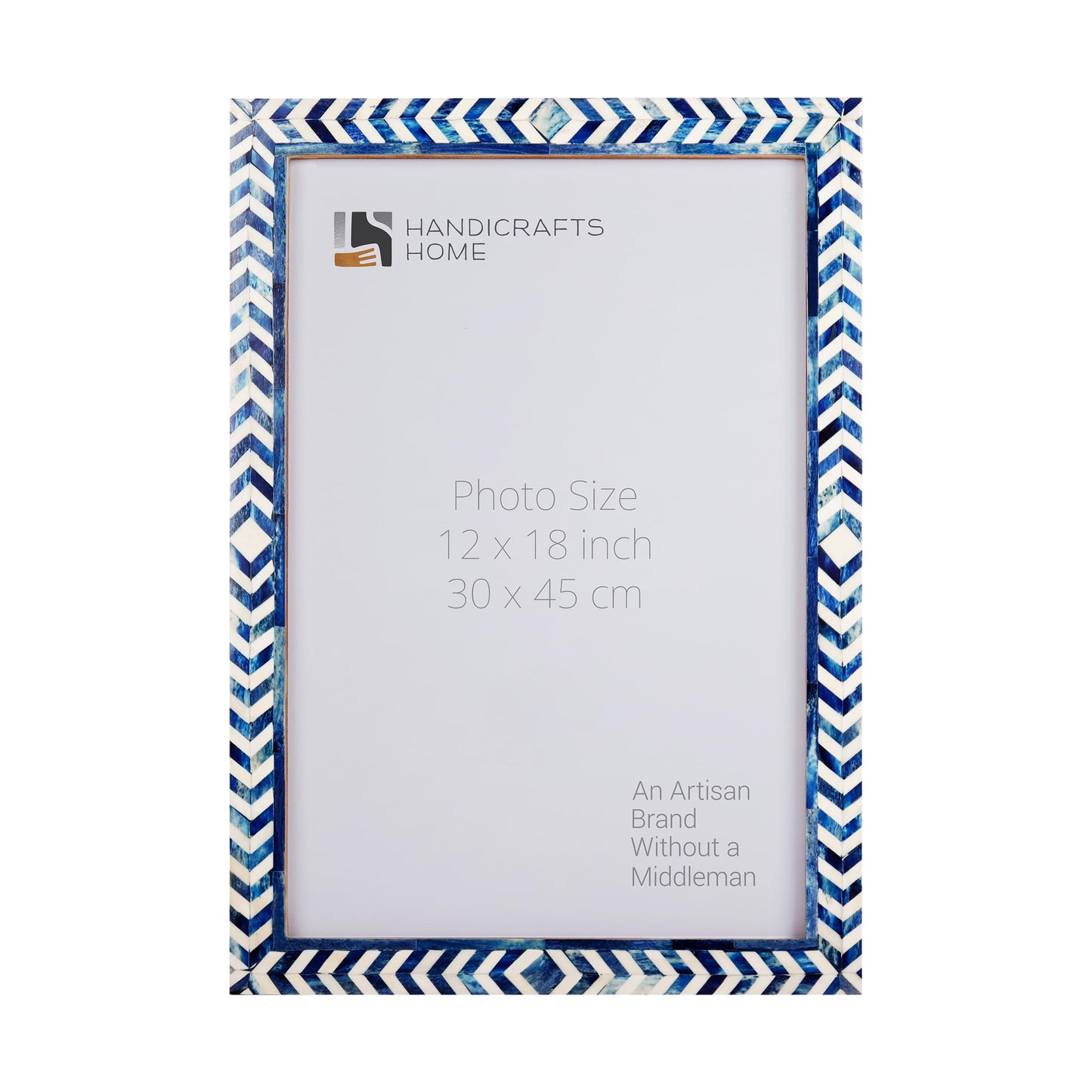 Taj Bone Inlay Poster Picture Frame Blue - Available in 4 Sizes
