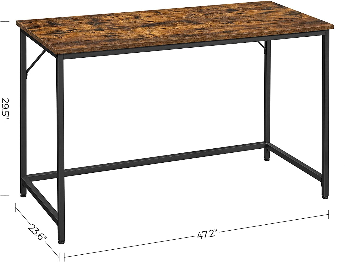 Computer Desk, 47.2-Inch Writing Desk, Home Office Small Study Workstation