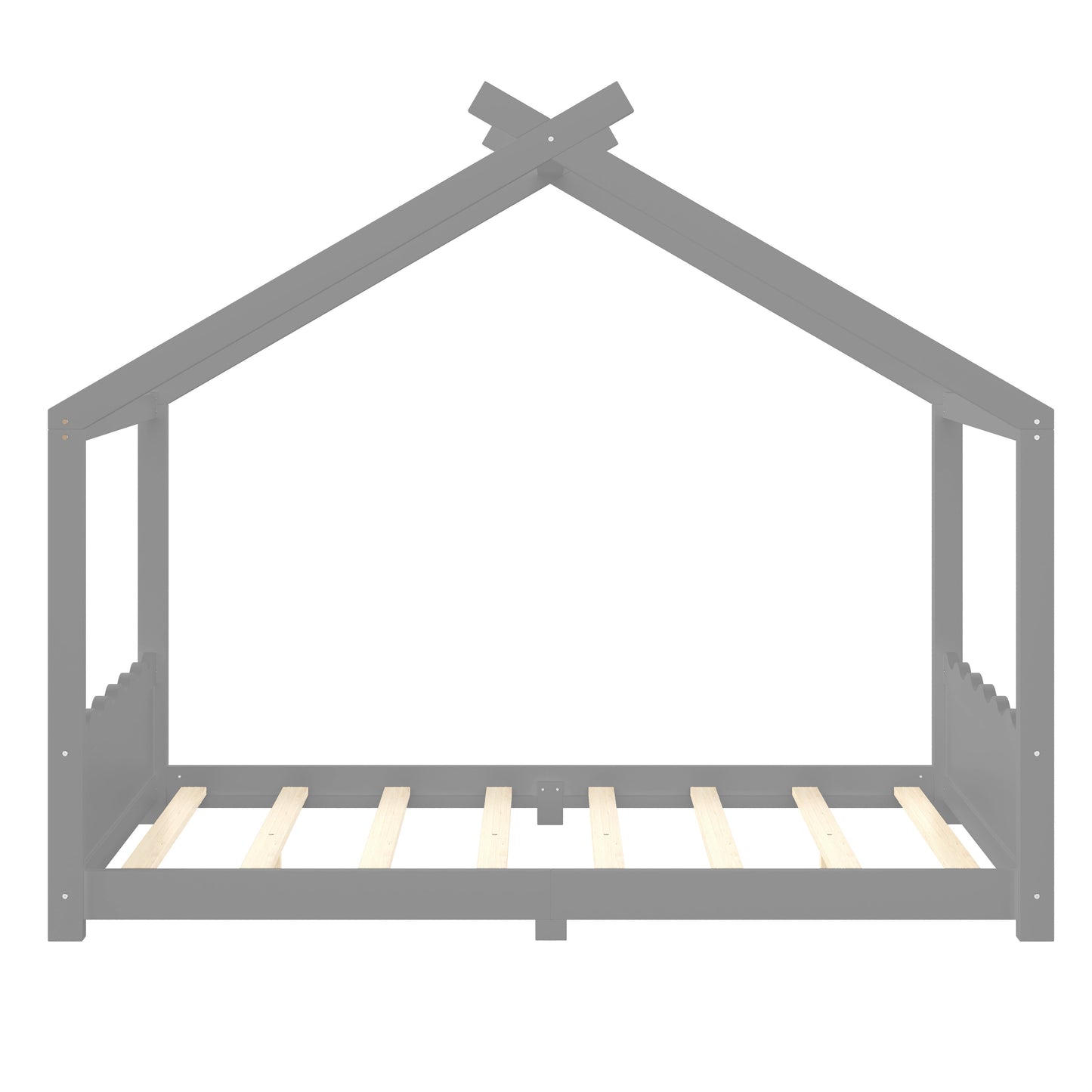 Full House Floor Bed with Support Slats