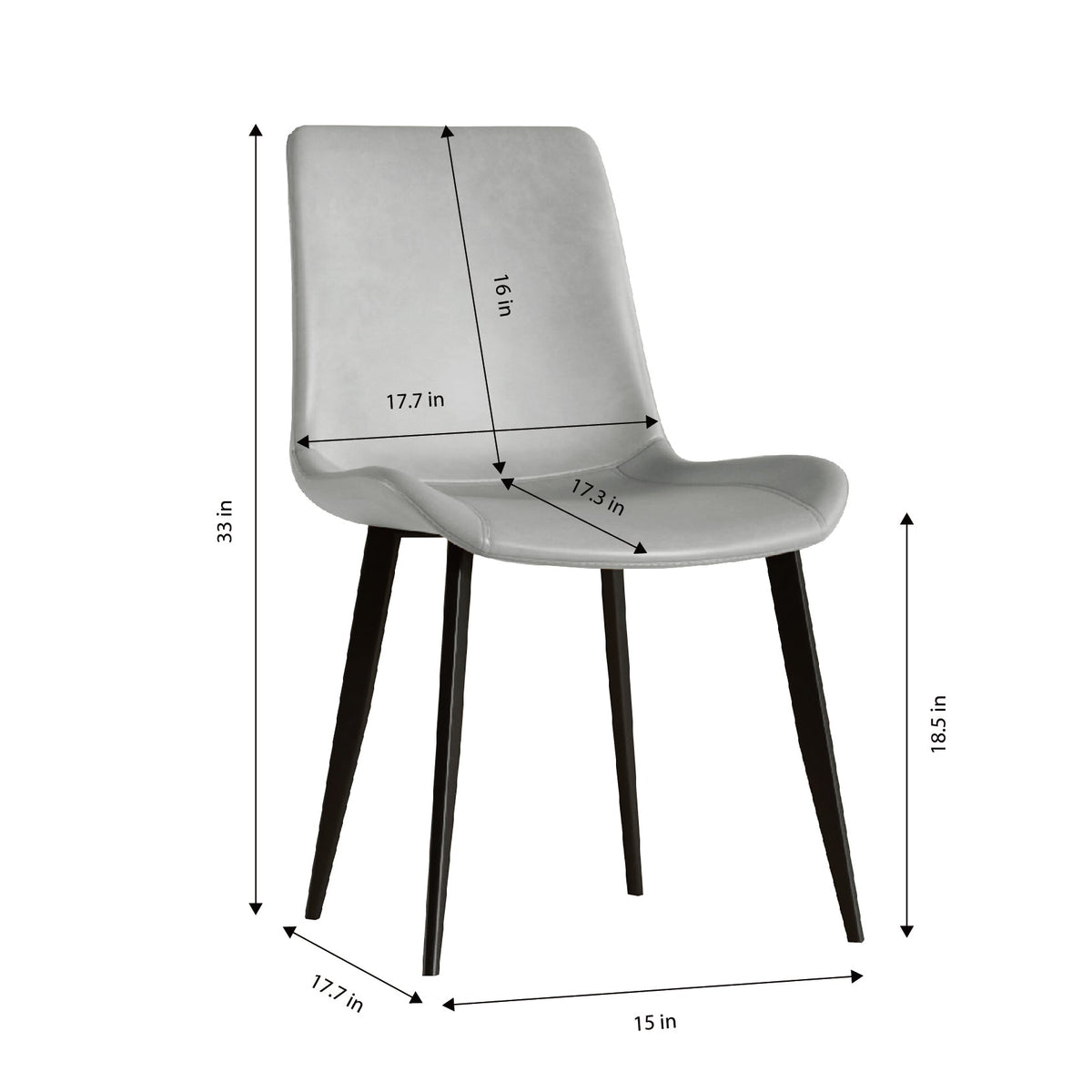 Modern Dining Chair Set of 4 Pieces with Floral Design