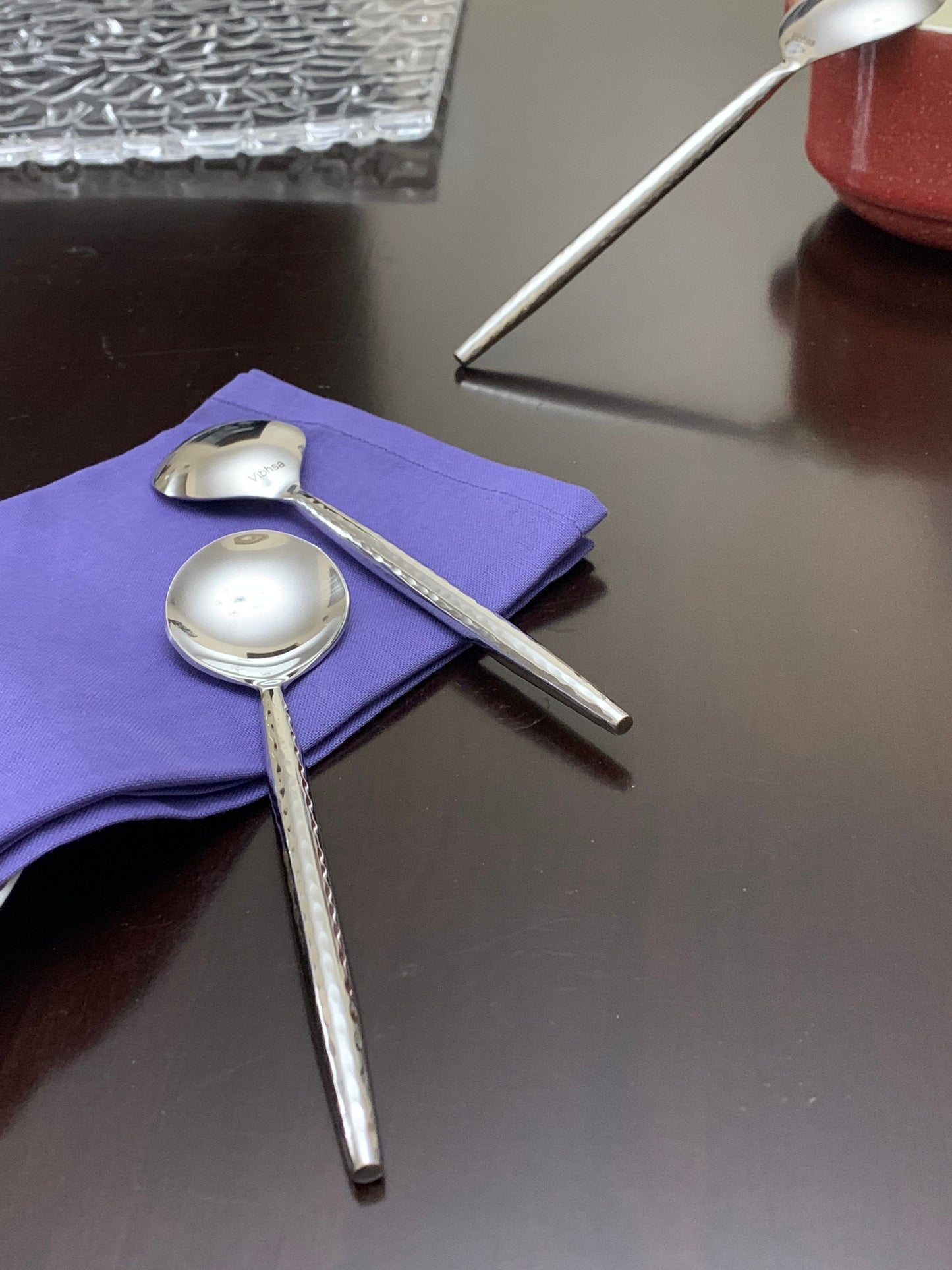 Vibhsa Silverware Soup Spoons Set of 6