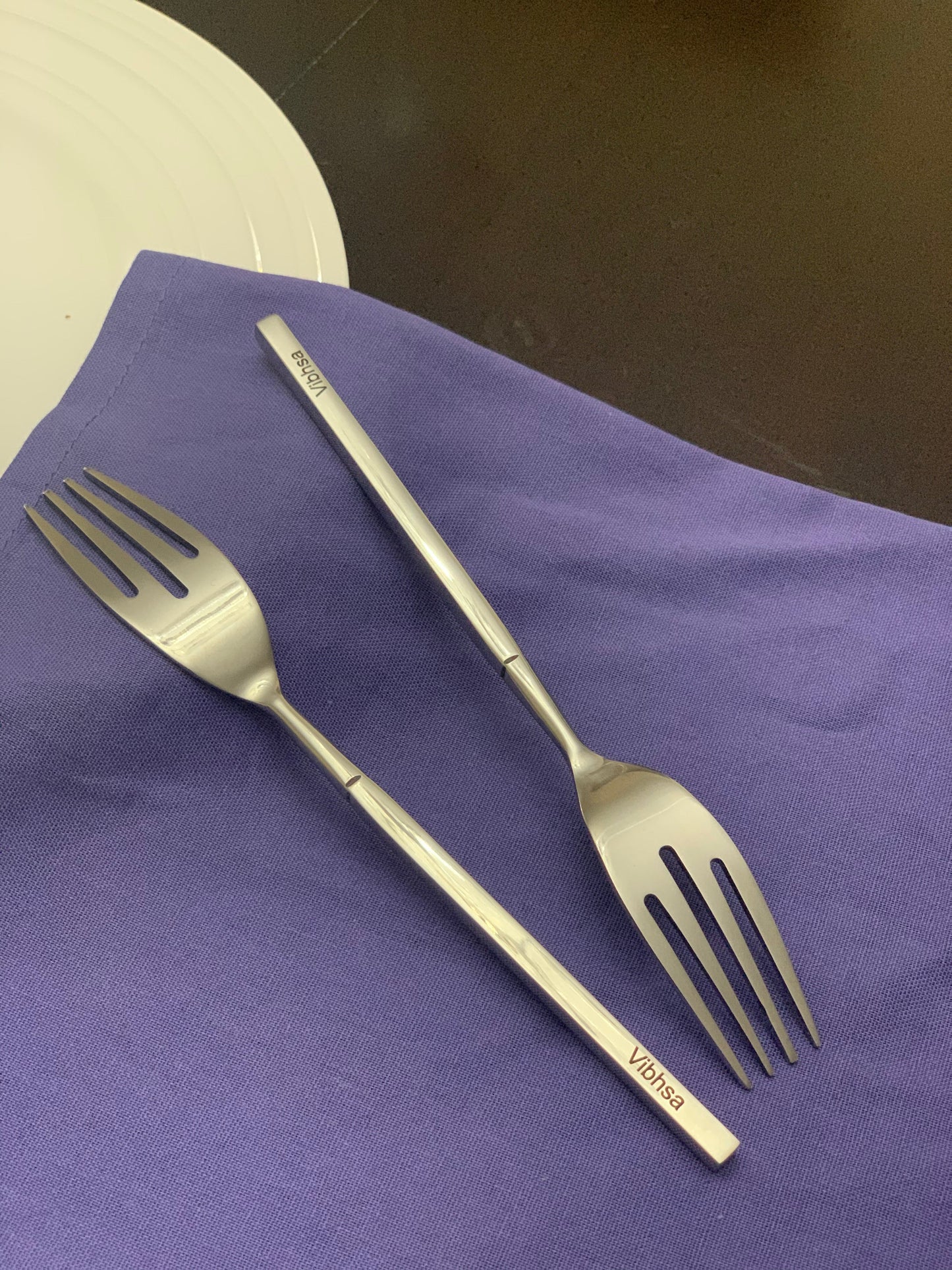 Vibhsa Stainless Steel Salad Fork Set of 6
