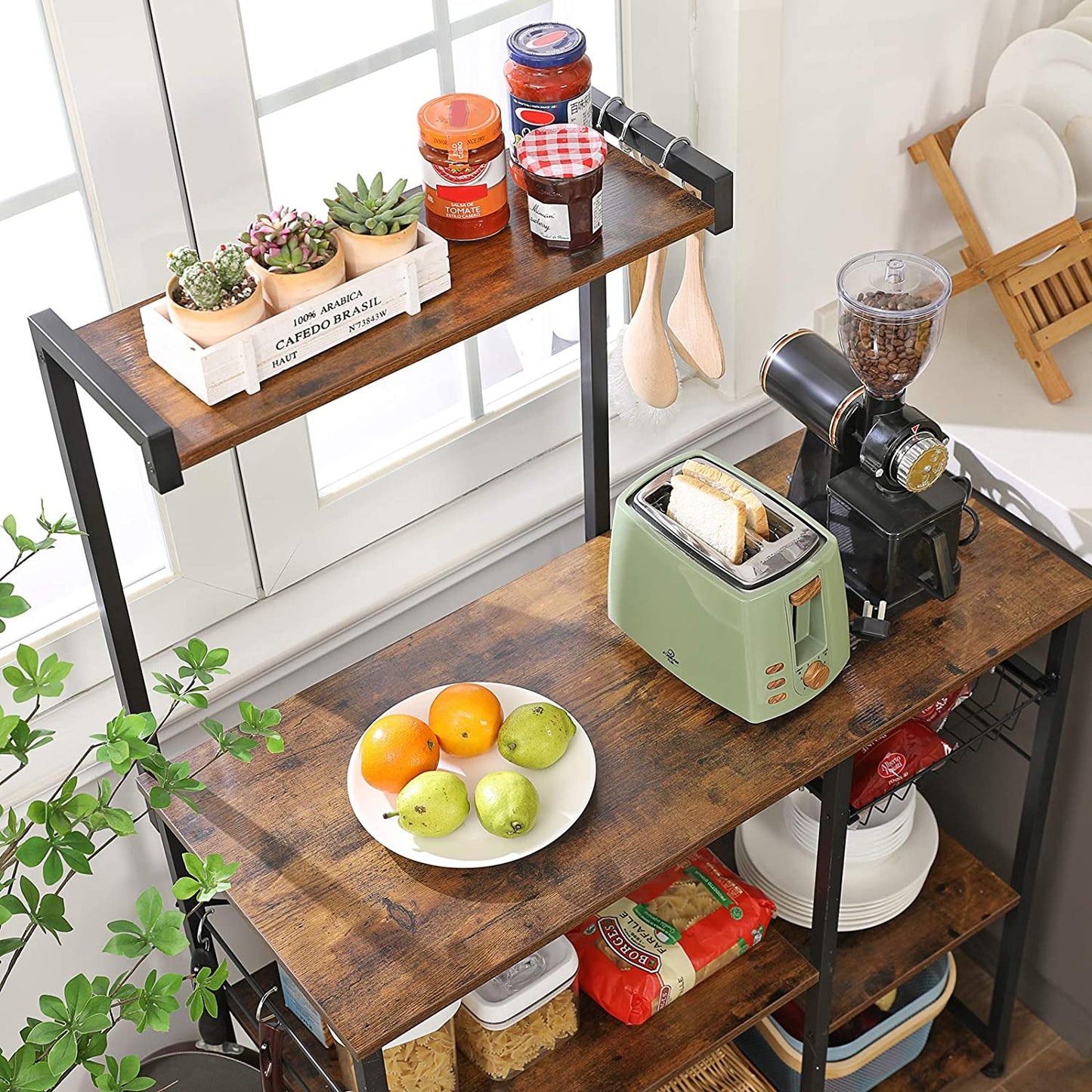 HELENA Kitchen Shelf with Spice Rack