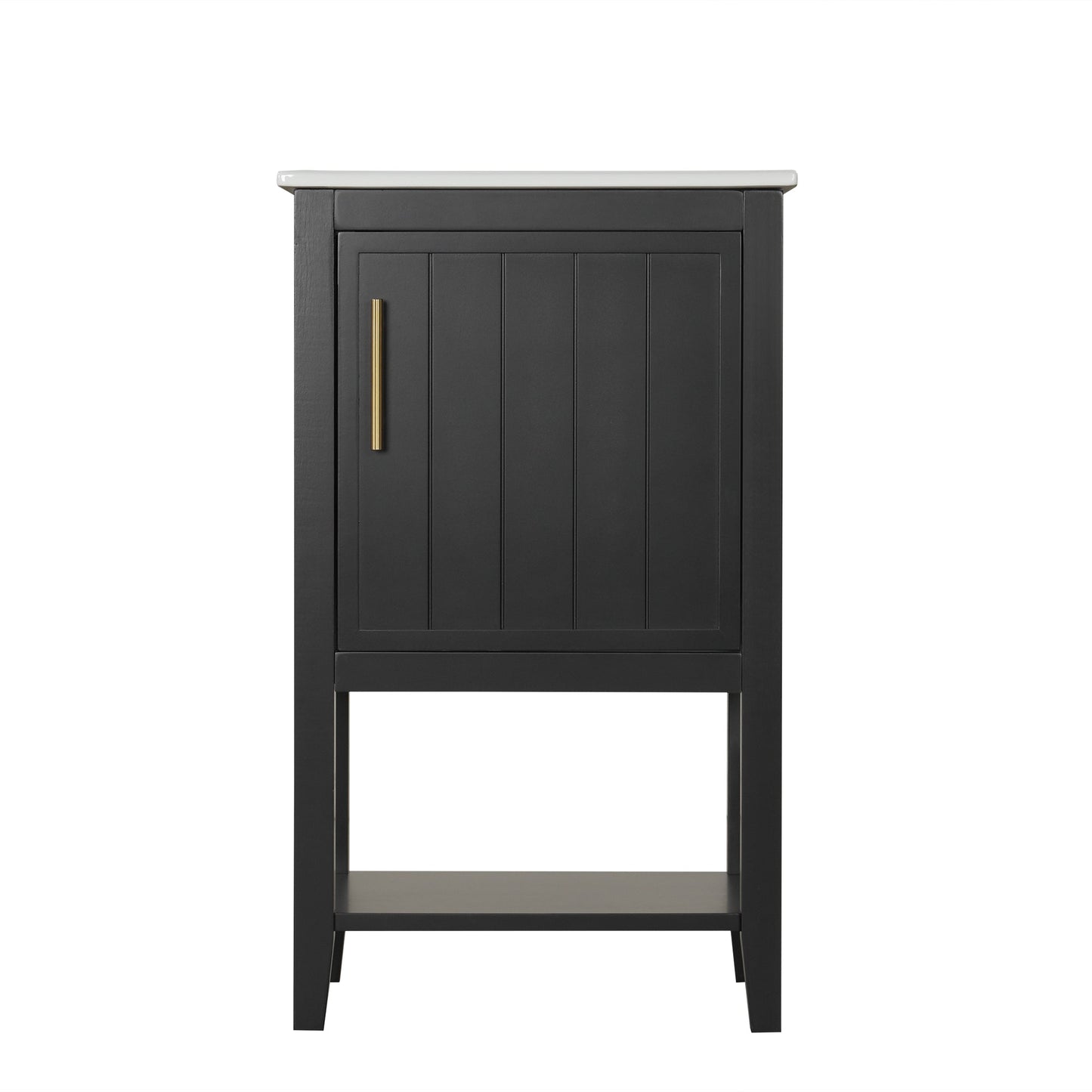 20" Bathroom Vanity with Sink - Black Cabinet