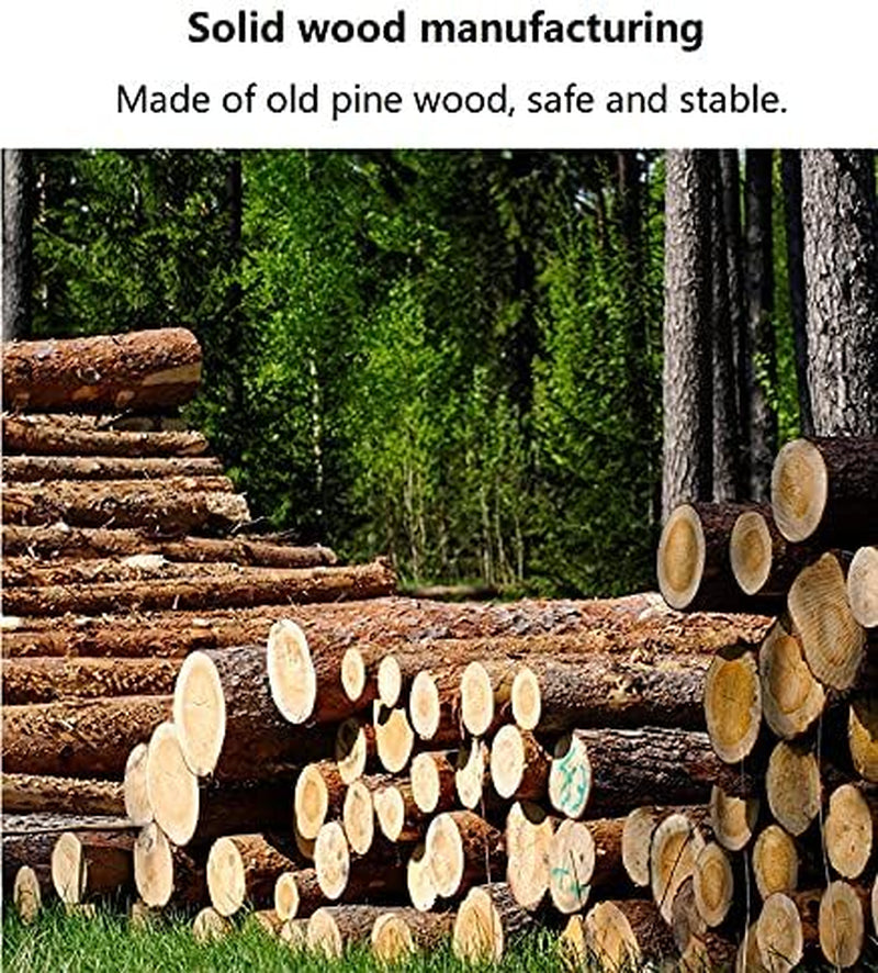 Rotating Bookshelf 360 Display 4 Tier Bookcase Solid Wood