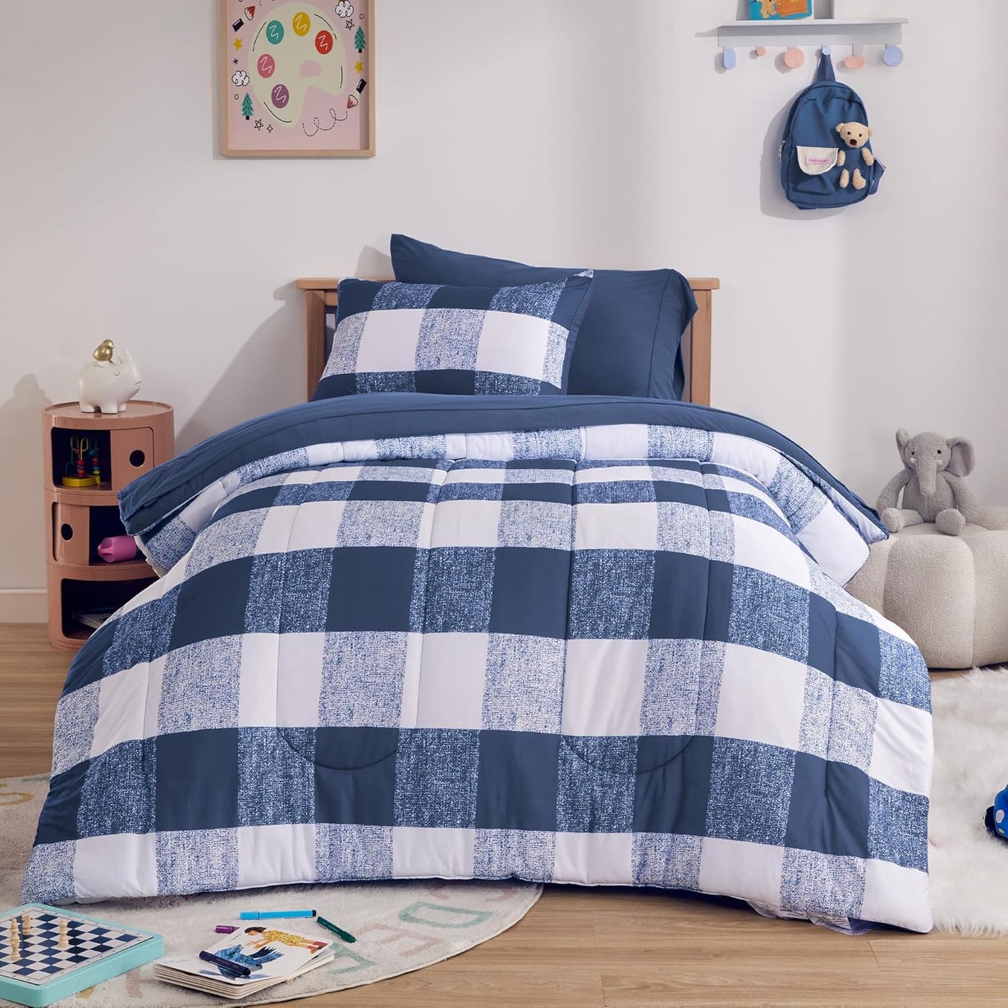 Kids Jersey Knit Comforter Set - Includes Sheets & Pillowcases