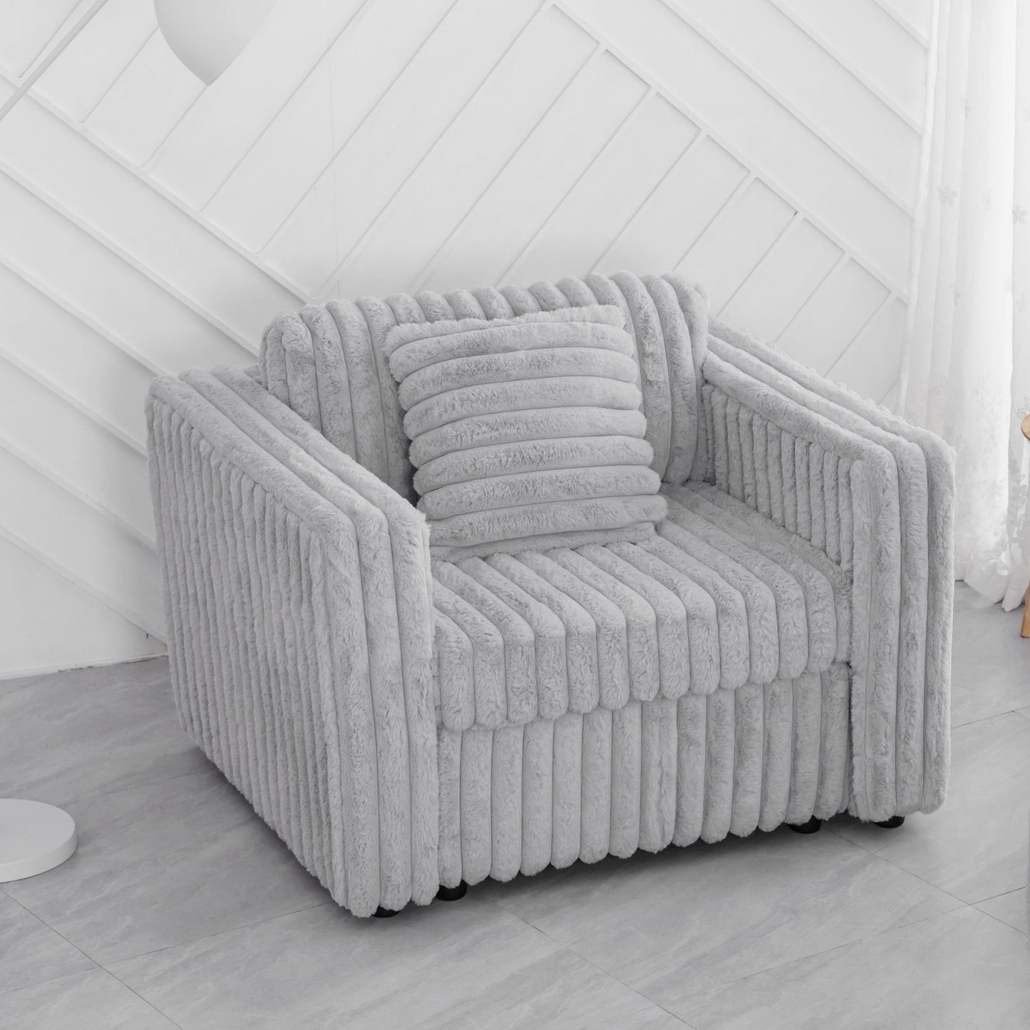 75.6" Soft Modular 2-Person Sofa with Hydraulic Lift