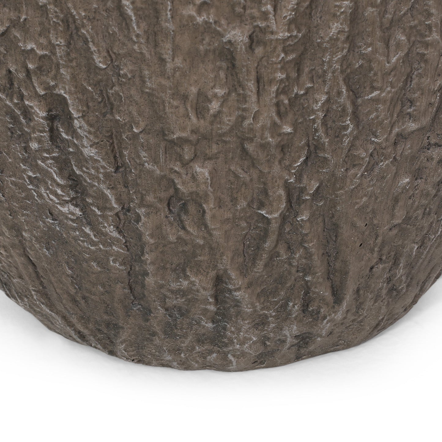 Natural Wood Finish Magnesium Oxide Planter for Outdoor Use, 14x14x27 Inches