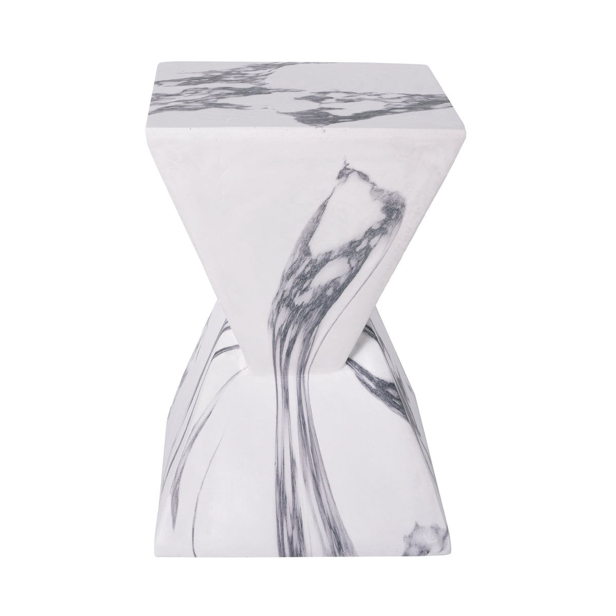 18.5"H Modern Outdoor Concrete Side Table