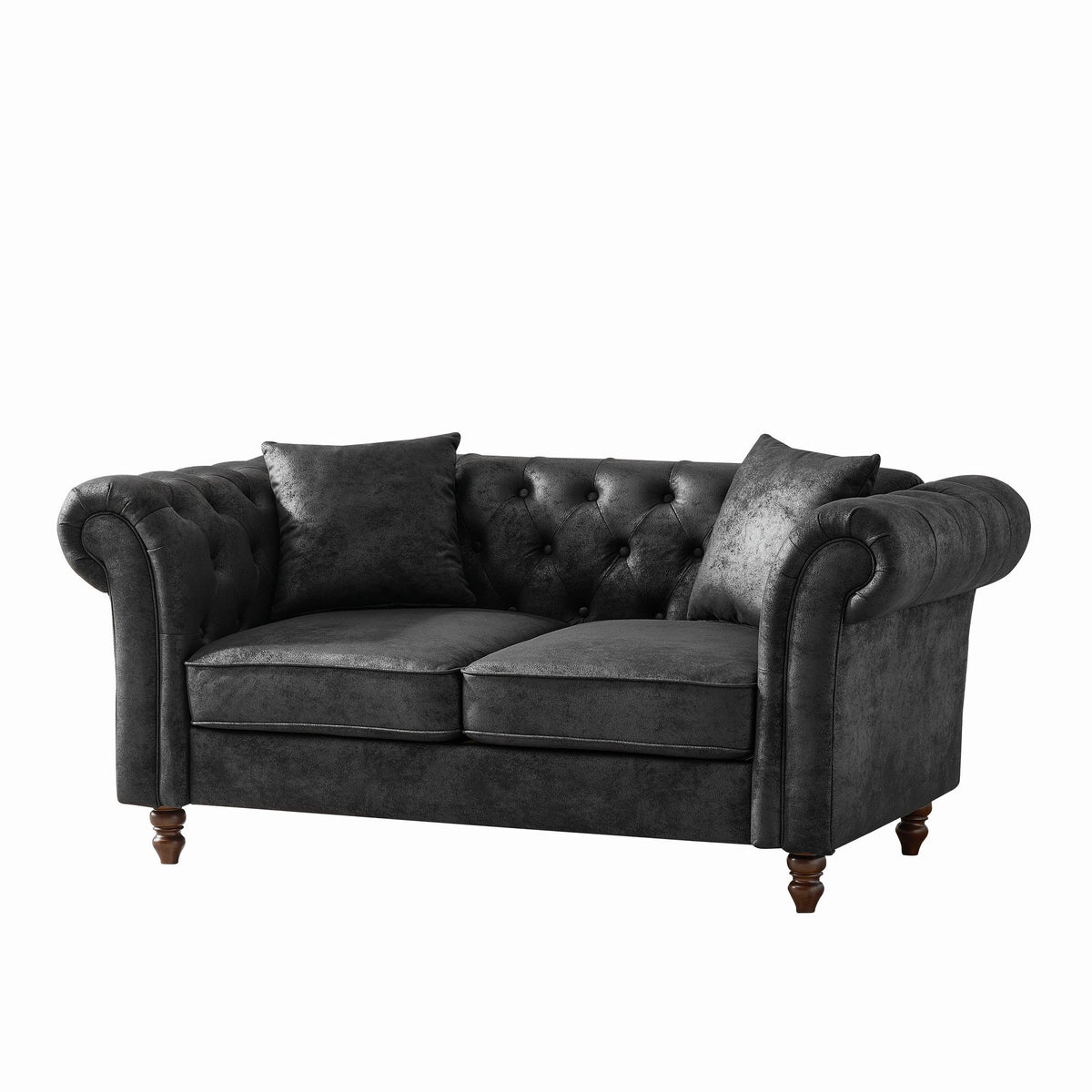 66" Chesterfield Tech Fabric Sofa