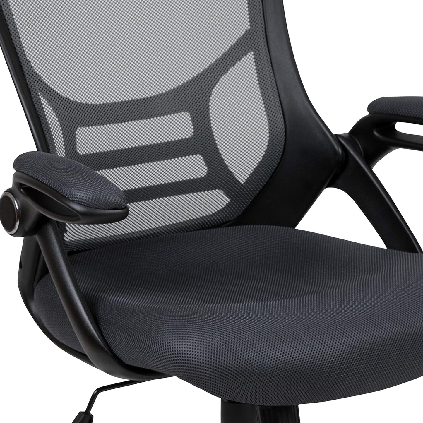Porter High Back Swivel Office Chair With Adjustable Lumbar Support Black